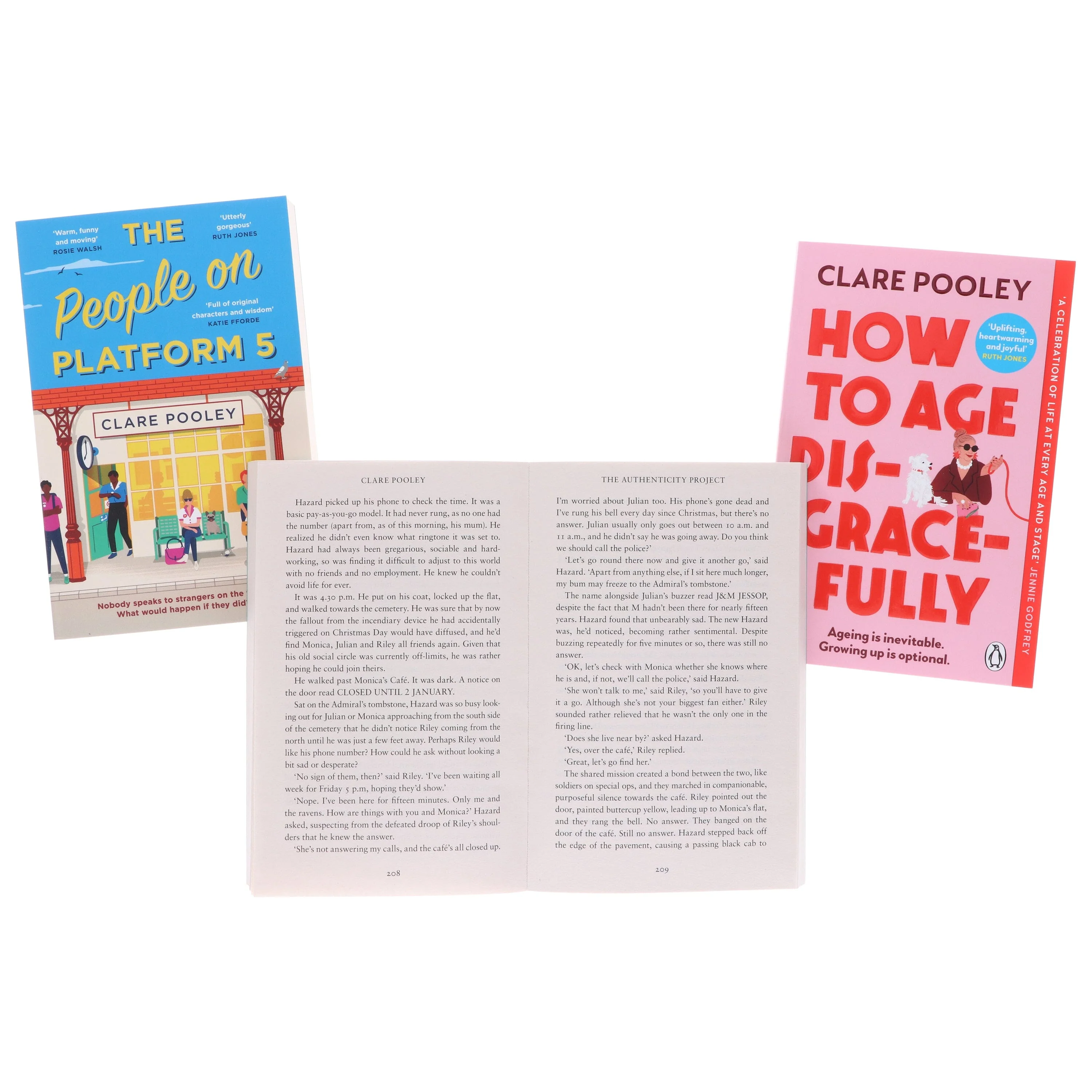 How to Age Disgracefully, The Authenticity Project & The People on Platform 5 By Clare Pooley: 3 Books Collection Set - Fiction - Paperback - Image 7