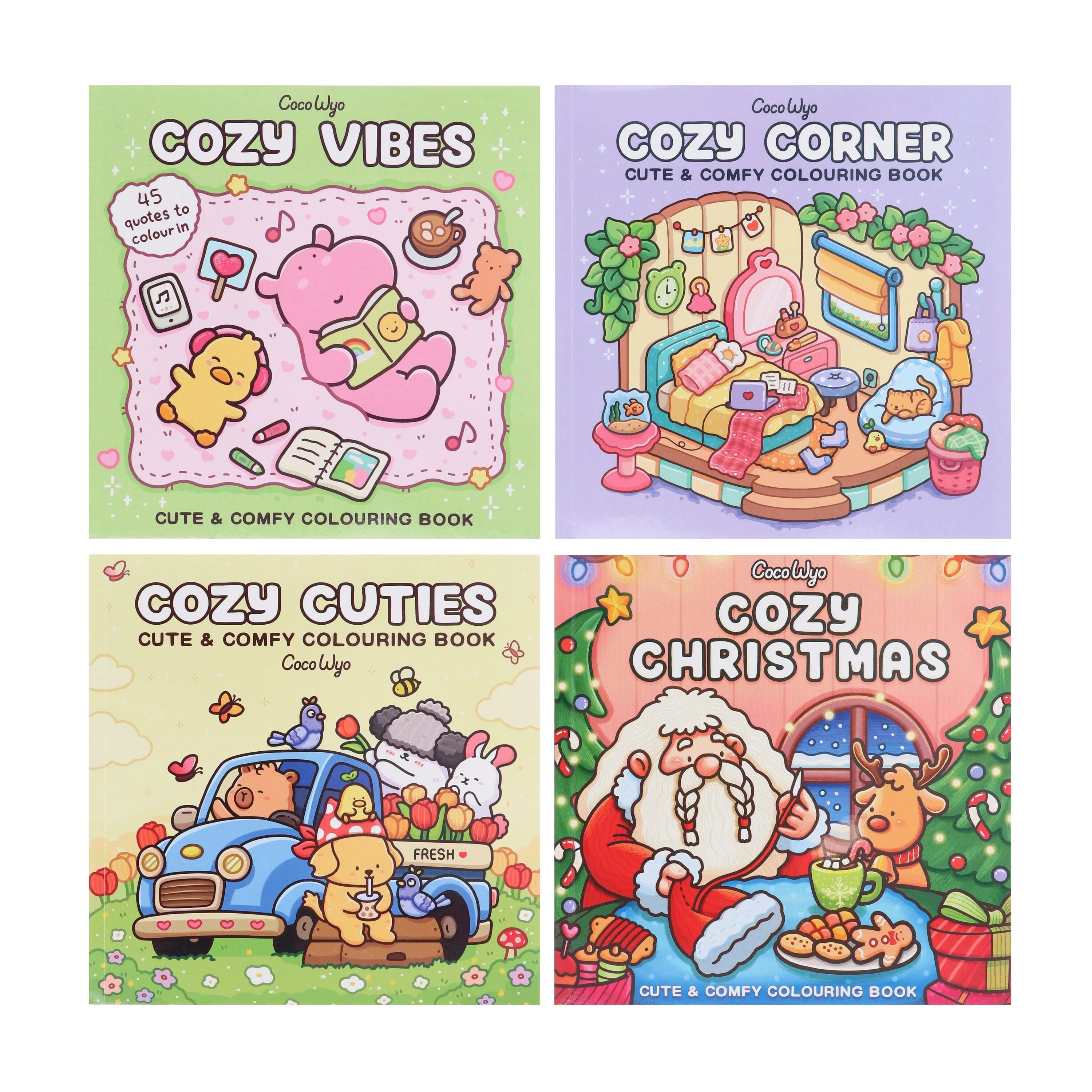Coco Wyo: A Cute & Comfy 4 Colouring Books Set - Ages 8+ - Paperback - Image 2