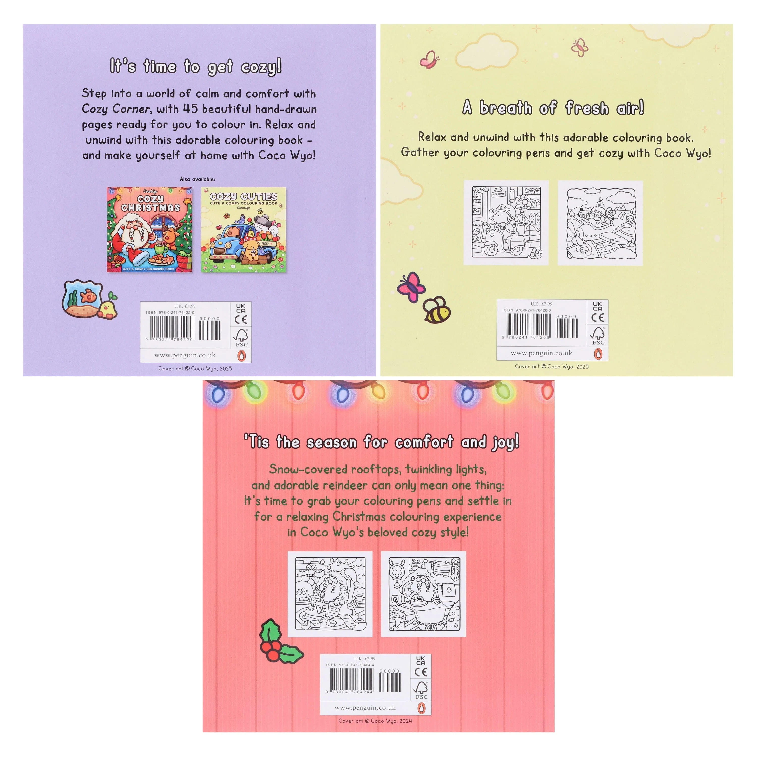Cozy Corner Coco Wyo Colouring 3 Books Collection Set - Ages 8+ - Paperback - Image 3