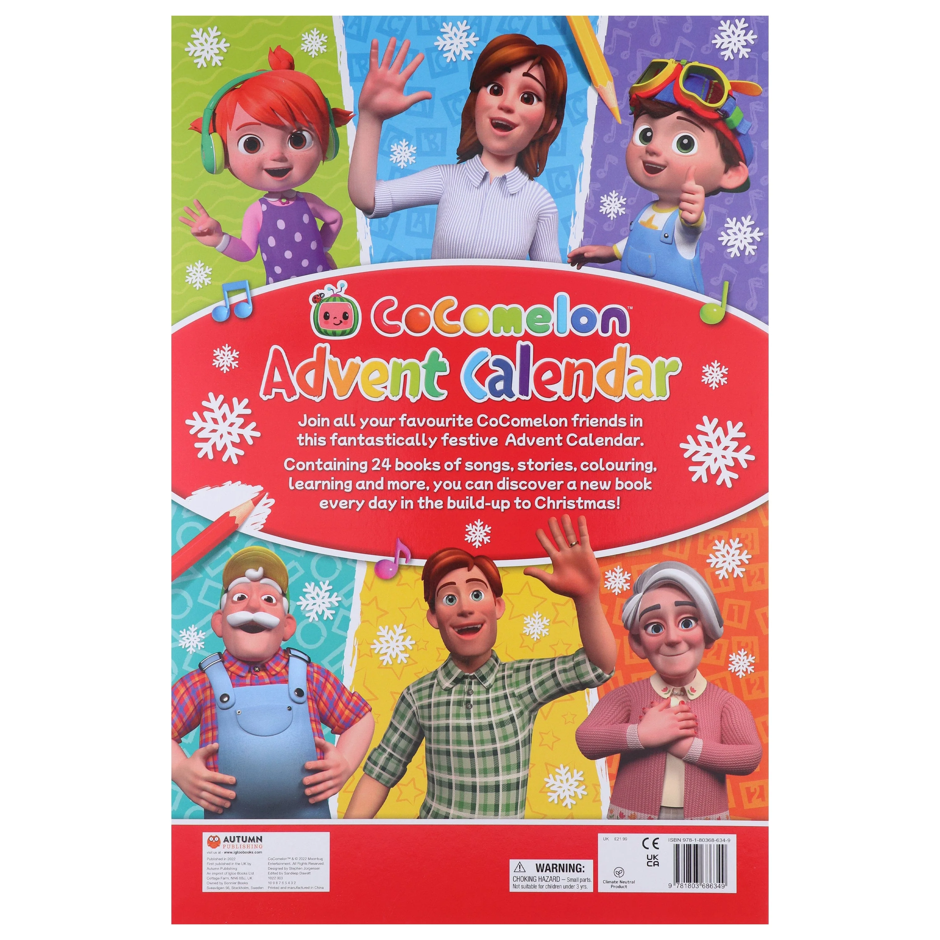 CoComelon Advent Calendar: 24 Book Countdown to Christmas by Igloo - Ages 2-5 - Paperback - Image 3