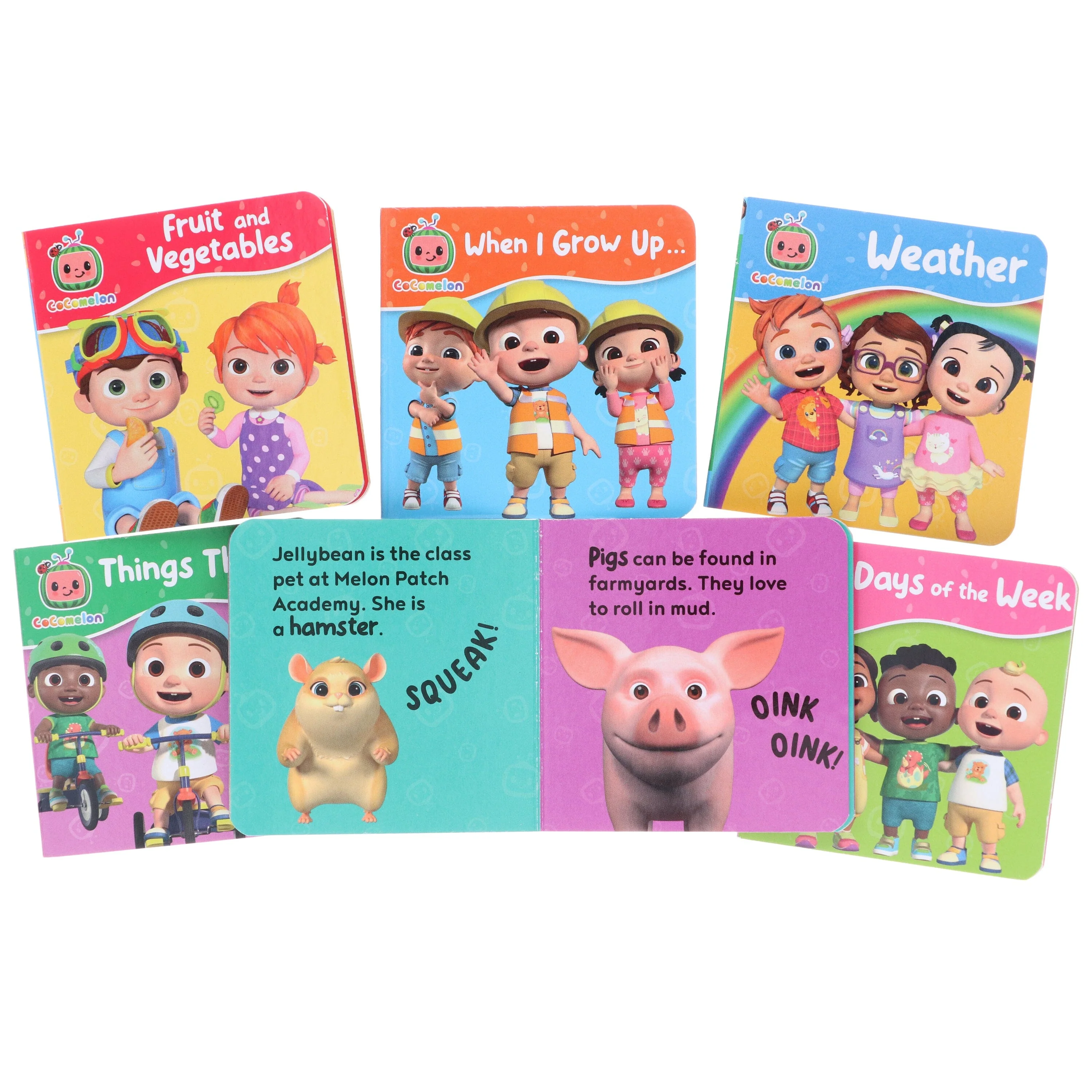 CoComelon Little Learners Pocket Library: 6 Mini Books Collection Box Set - Ages 1-4 - Board Book - Image 7