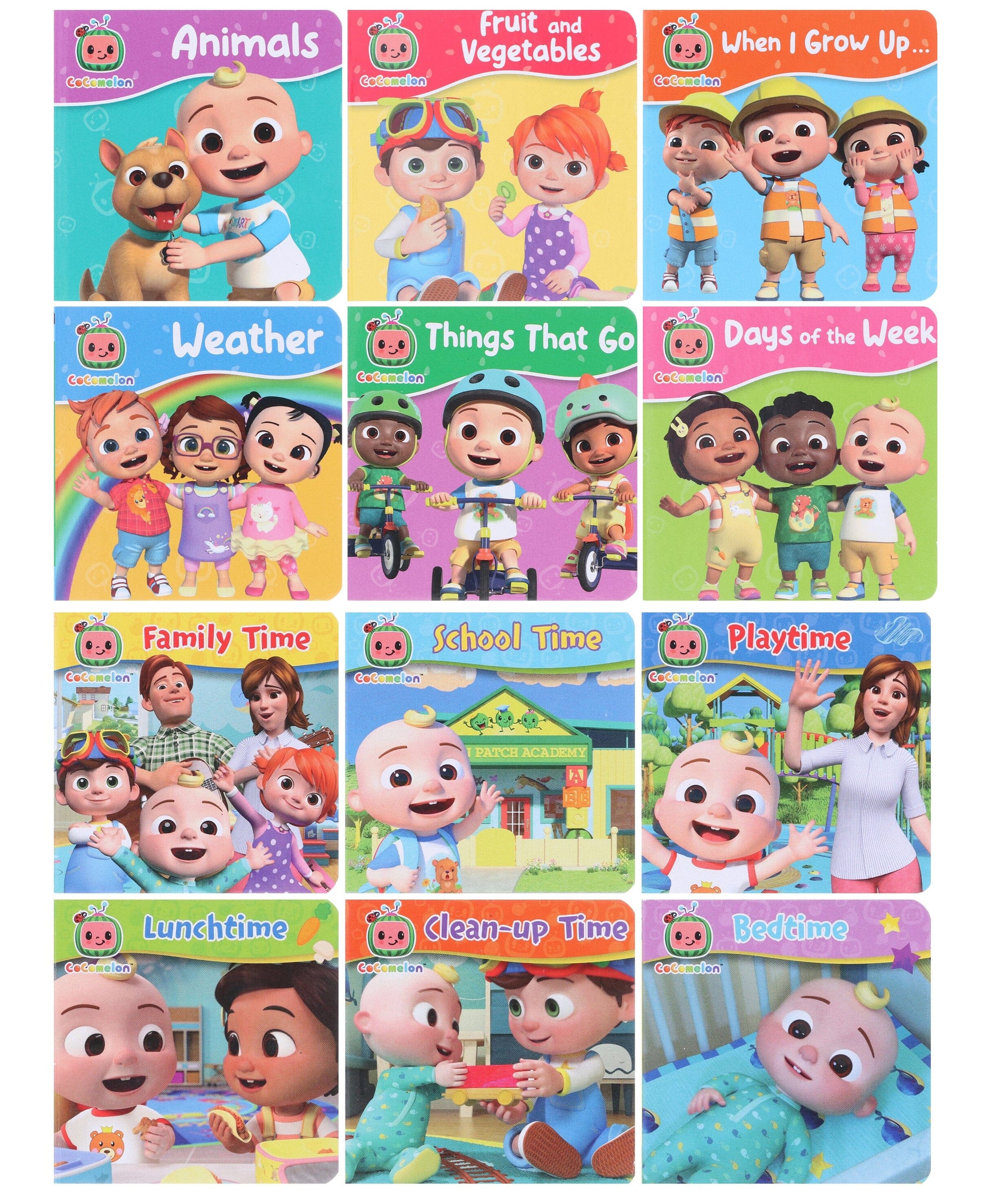 CoComelon Little Learners Pocket Library: Illustrated 12 Mini books Collection Box Set - Ages 1-4 - Board Book - Image 2