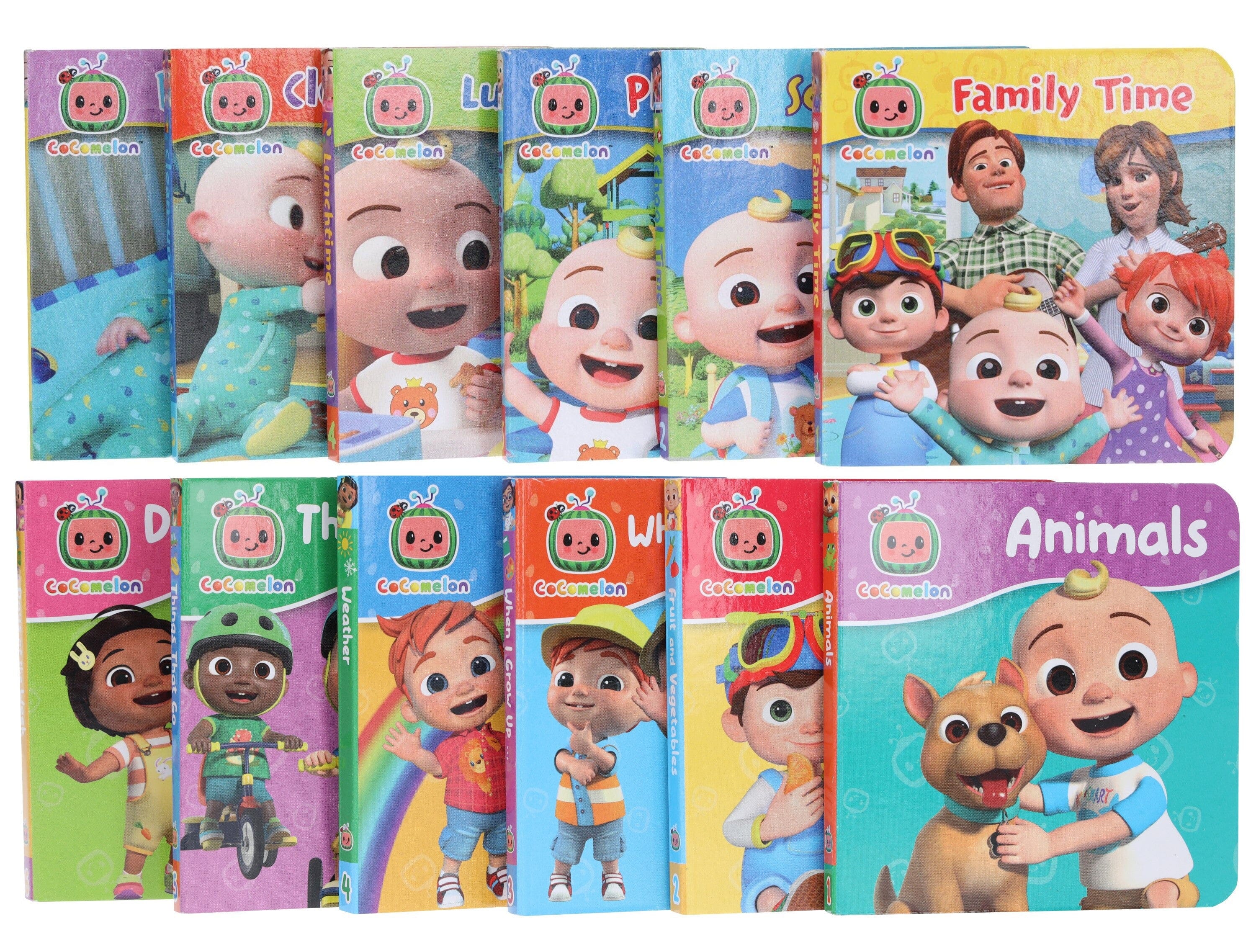 CoComelon Little Learners Pocket Library: Illustrated 12 Mini books Collection Box Set - Ages 1-4 - Board Book - Image 4