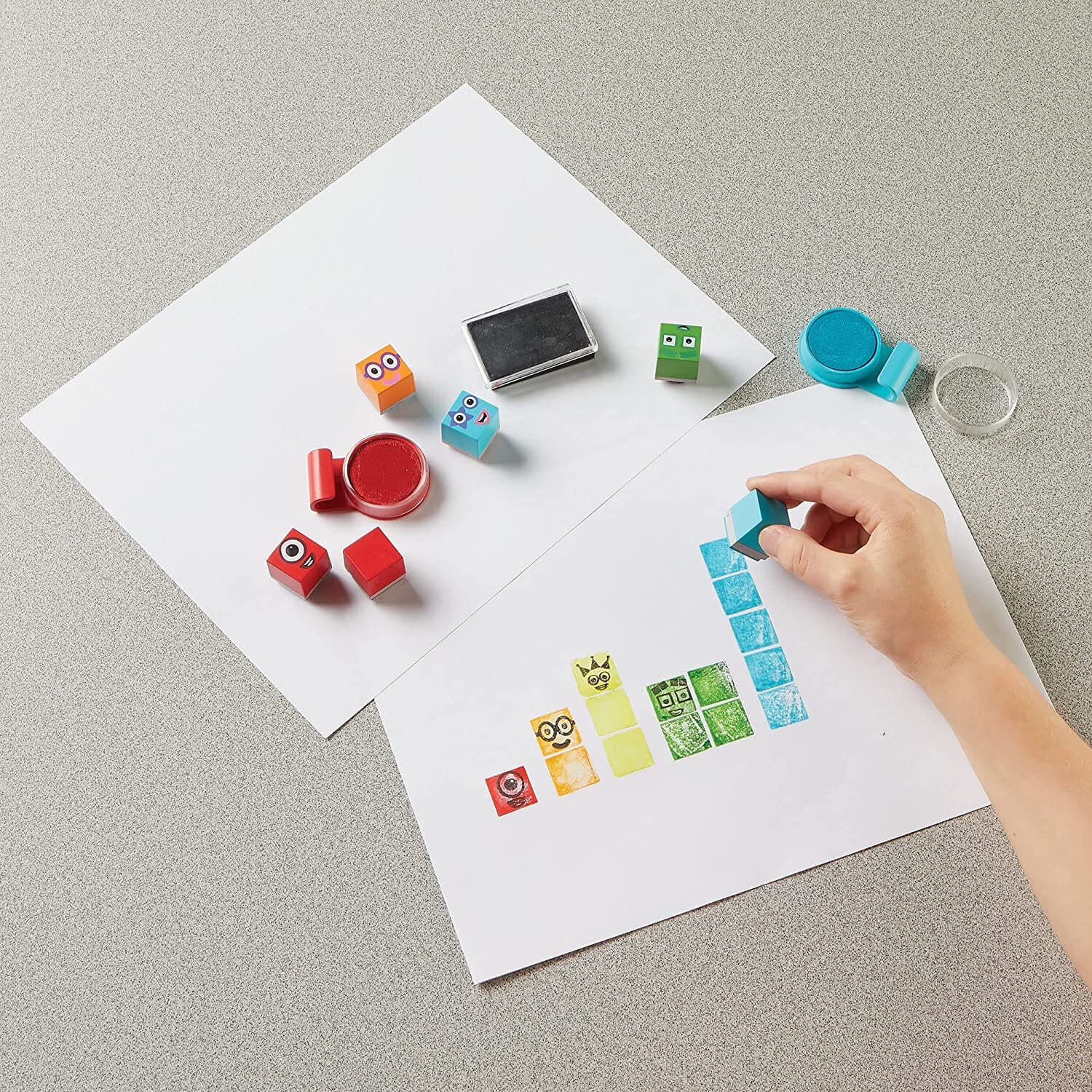 Colourblocks: My Big Box of Colours 6 Books & Numberblocks Stampoline Park Stamp Activity Collection Set - Ages 3+ - Image 7