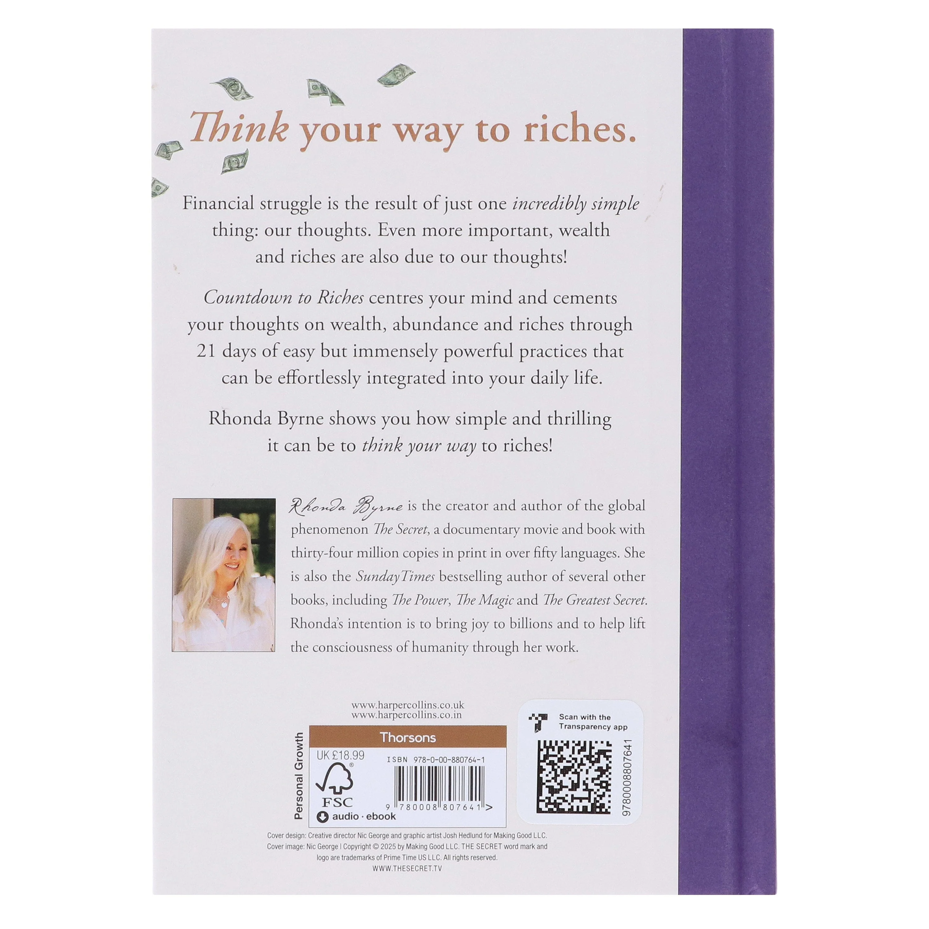 Countdown to Riches: 21 Days of Wealth-Attracting Habits by Rhonda Byrne - Non Fiction - Hardback - Image 3
