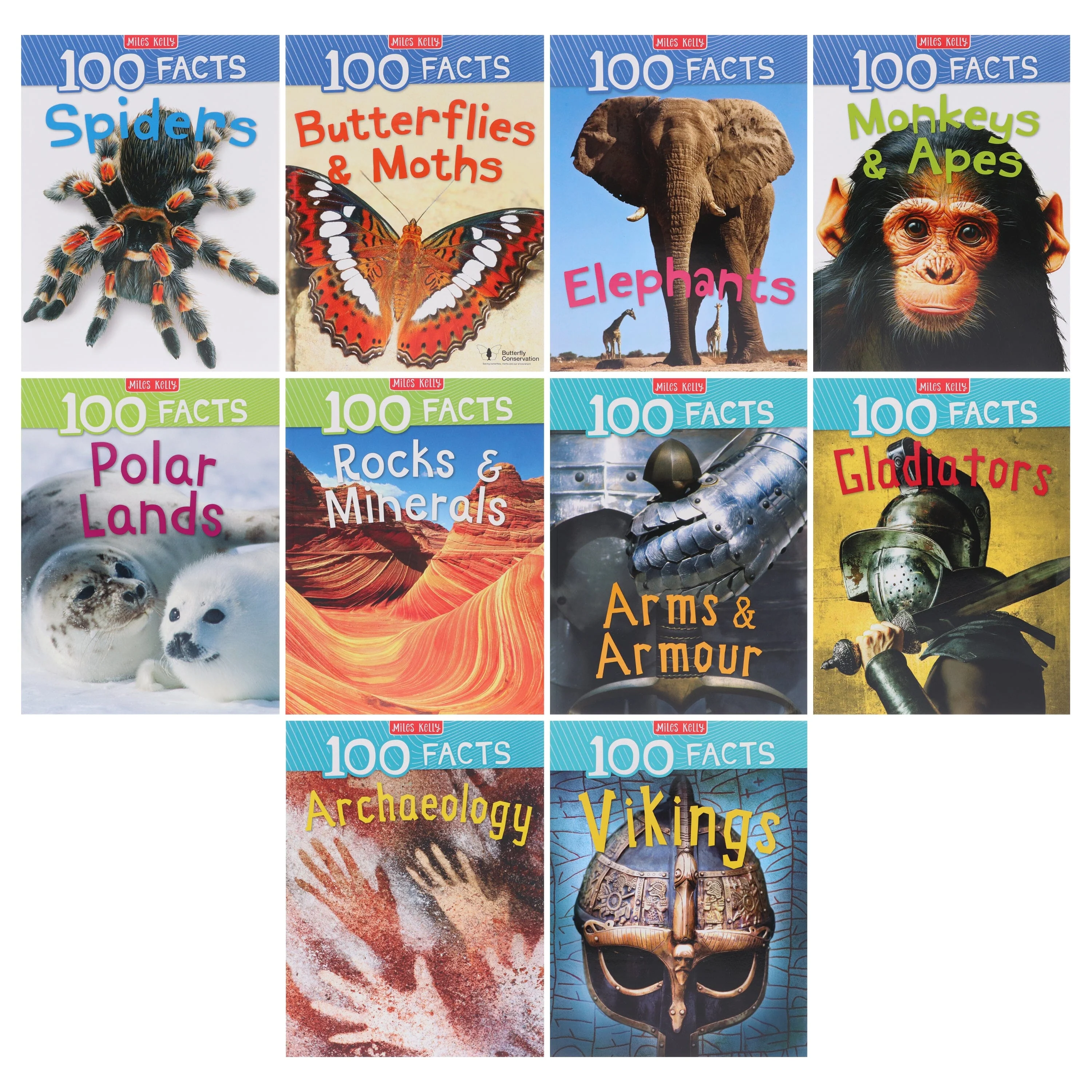100 Facts Series by Steve Parker & Others 10 Books Collection Set - Ages 7+ - Paperback - Image 2