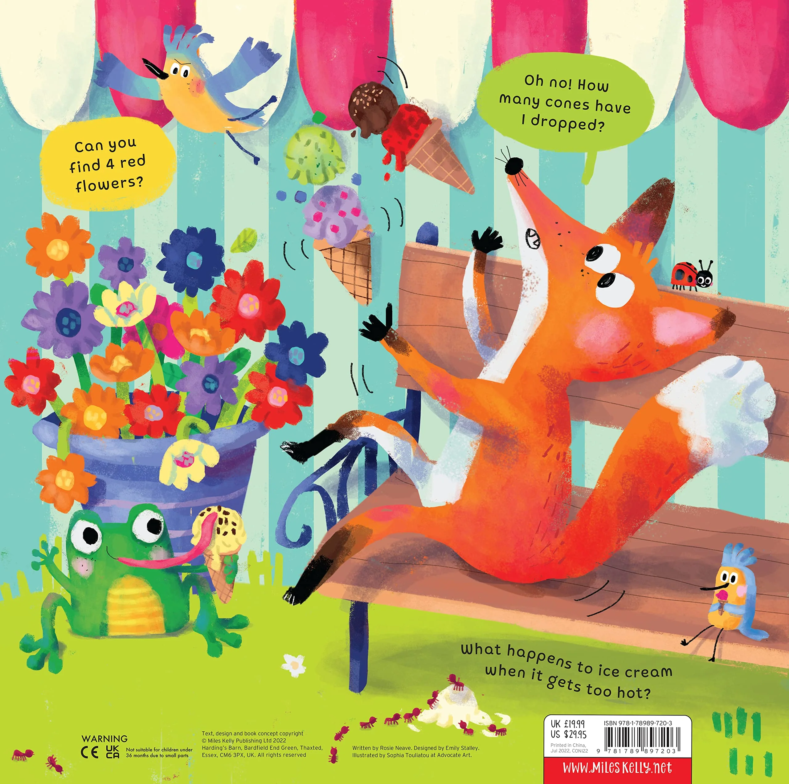 Damaged - Convertible Ice Cream Shop - Great Value Sit In Ice Cream Shop, Interactive Playmat & Fun Storybook By Rosie Neave - Ages 2+ - Board Book - I 41 - Image 4