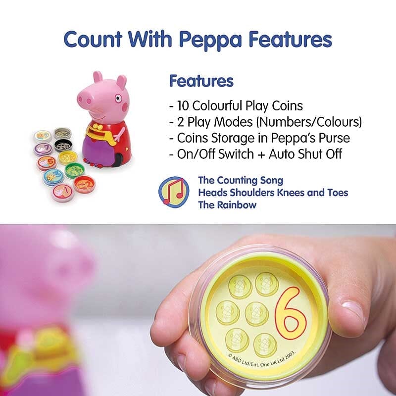 Damaged - Count With Peppa Pig: Counting, Numbers, Colours & More - Ages 2+ - Educational Toy - I 37 - Image 7