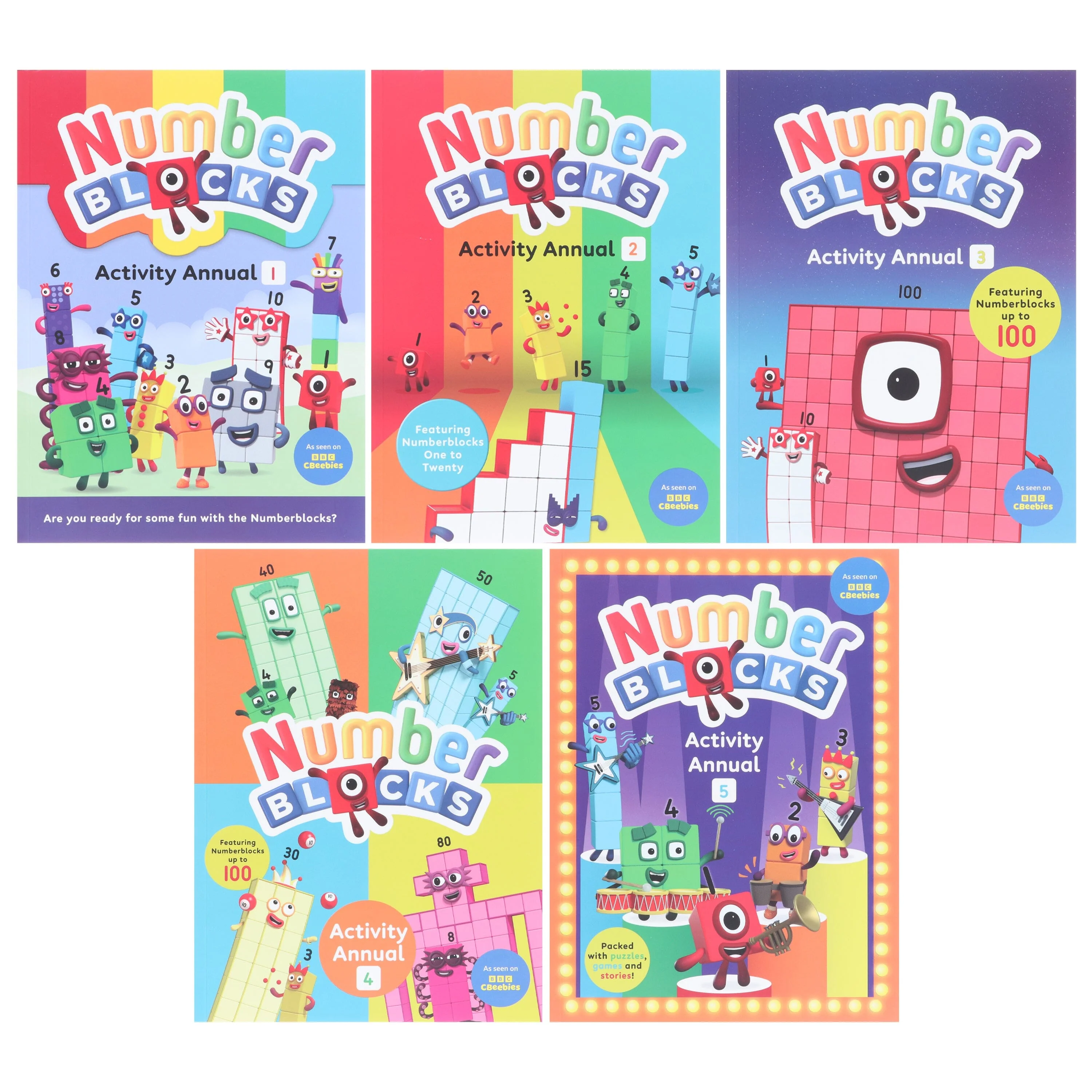 Damaged - Numberblocks Fun Activity Collection 5 Books Set Packed with games, puzzles and stories - Ages 4+ - Paperback - I 41 - Image 2