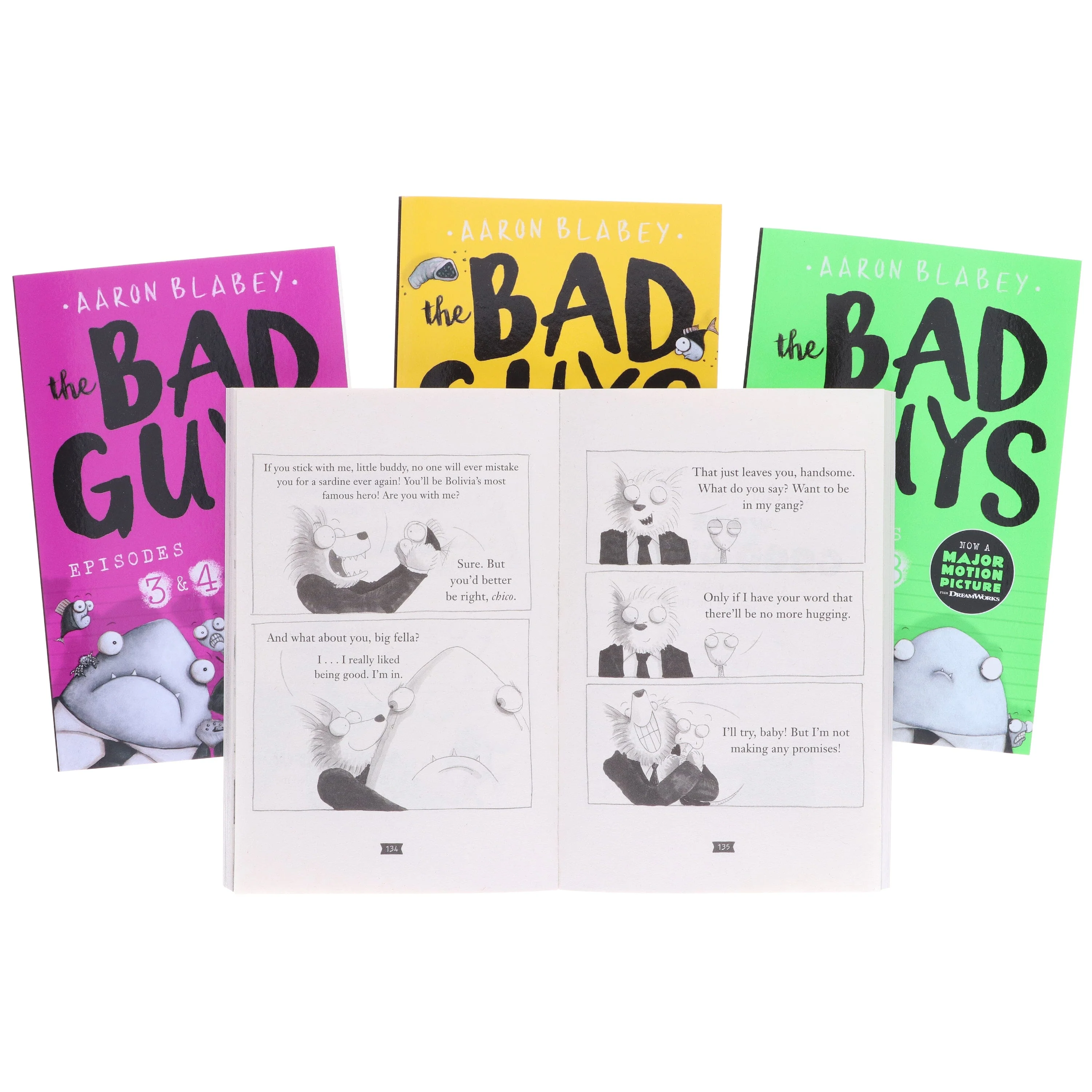 Damaged - The Bad Guys Episodes by Aaron Blabey: 1-8 Collection 4 Books Set - Ages 7-9 - Paperback - I 55 - Image 2