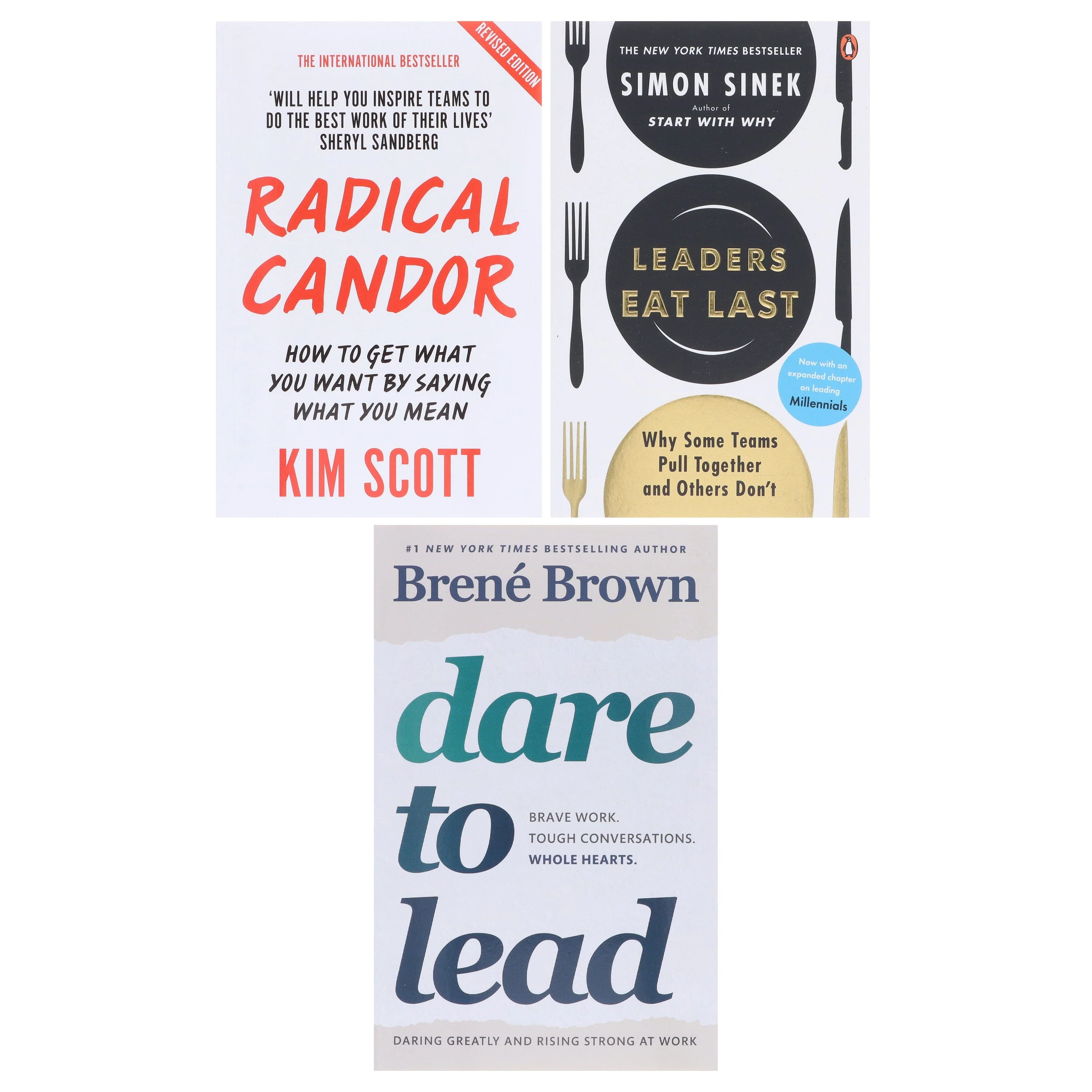 Dare to Lead, Radical Candor & Leaders Eat Last 3 Books Collection Set - Non Fiction - Paperback - Image 2