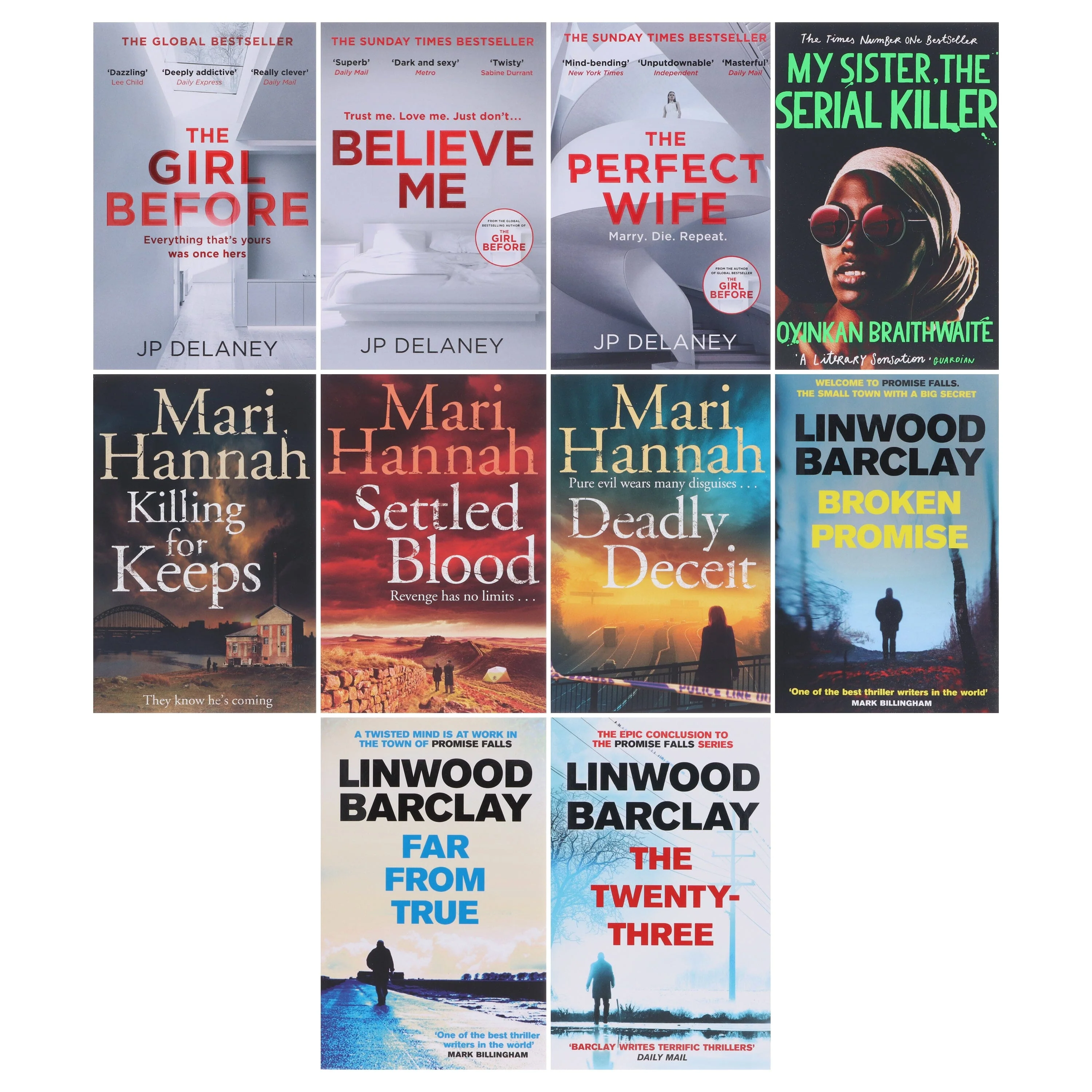 Dark Thriller & Suspense Bundle 10 Books Collection Set - Fiction - Paperback - Image 2