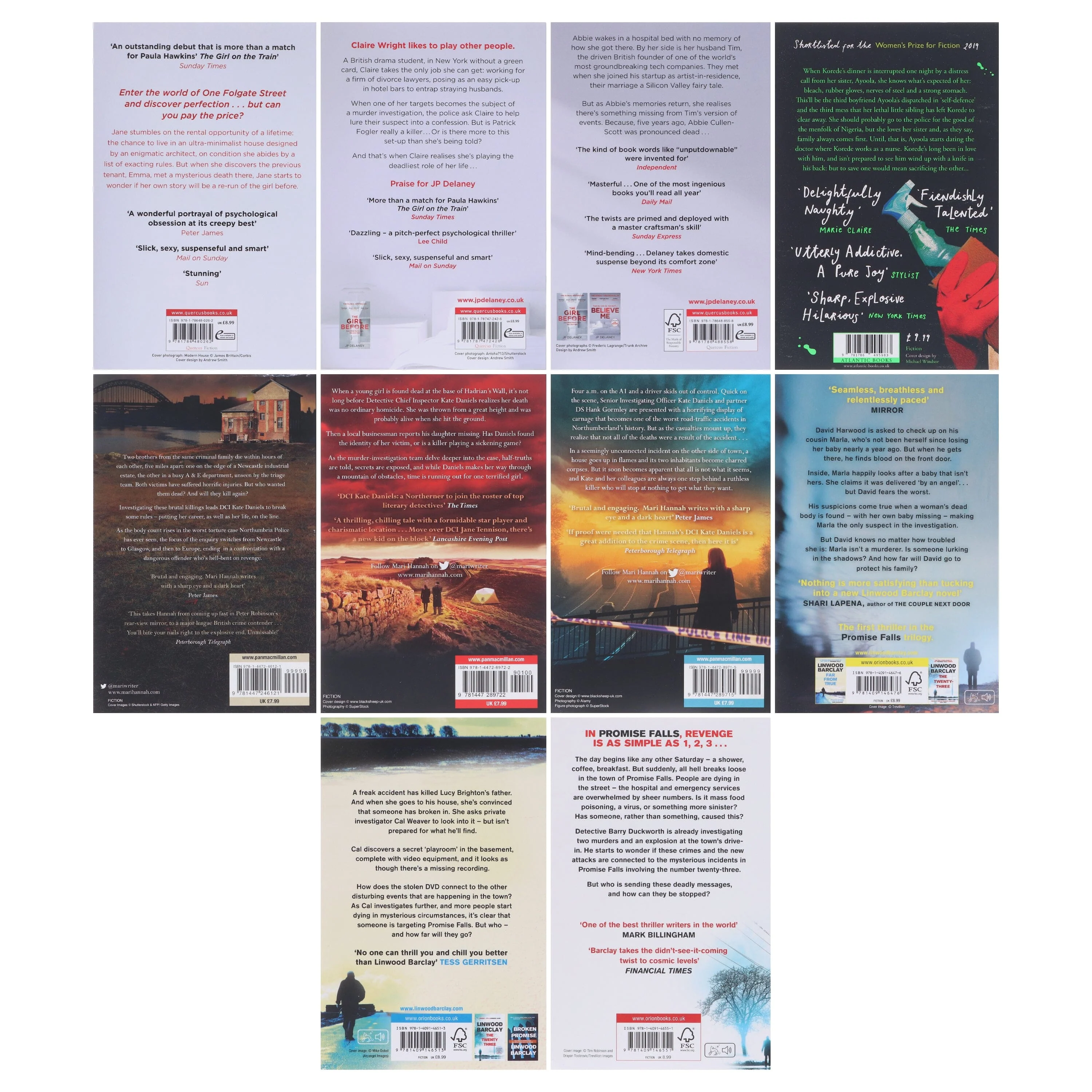 Dark Thriller & Suspense Bundle 10 Books Collection Set - Fiction - Paperback - Image 3