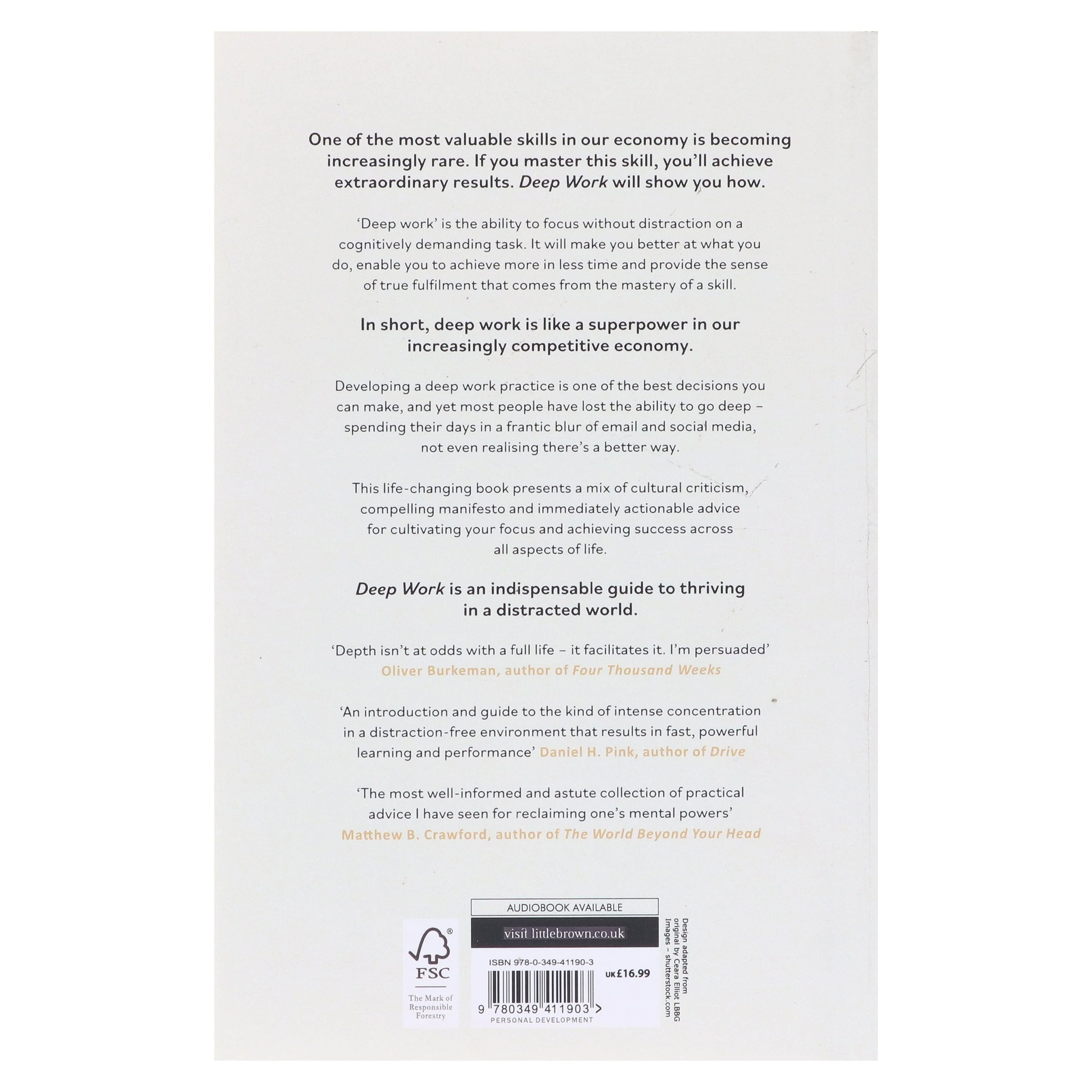 Deep Work: Rules for Focused Success in a Distracted World By Cal Newport - Non Fiction - Paperback - Image 3