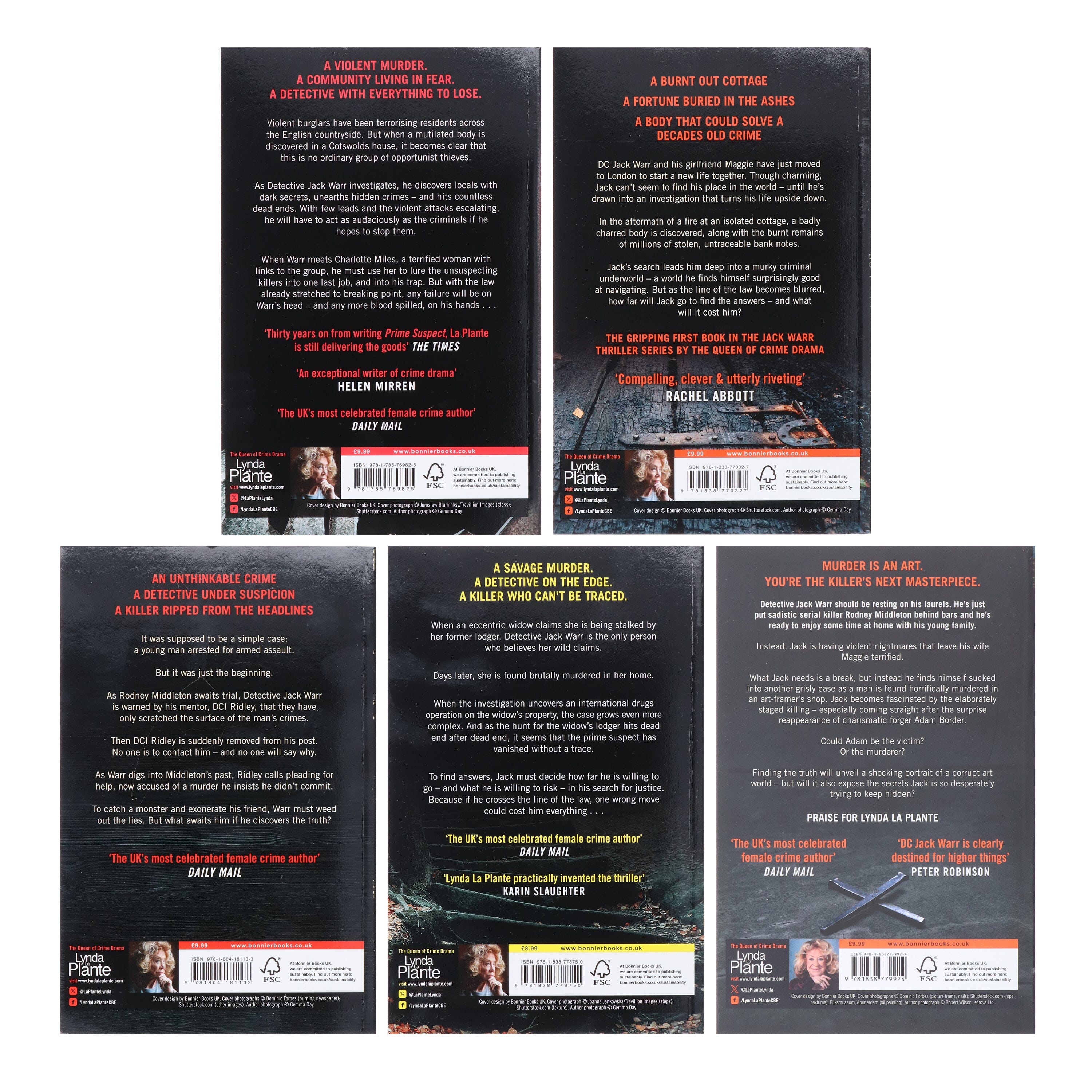 Detective Jack Warr Series By Lynda La Plante 5 Book Collection Set - Fiction - Paperback - Image 3