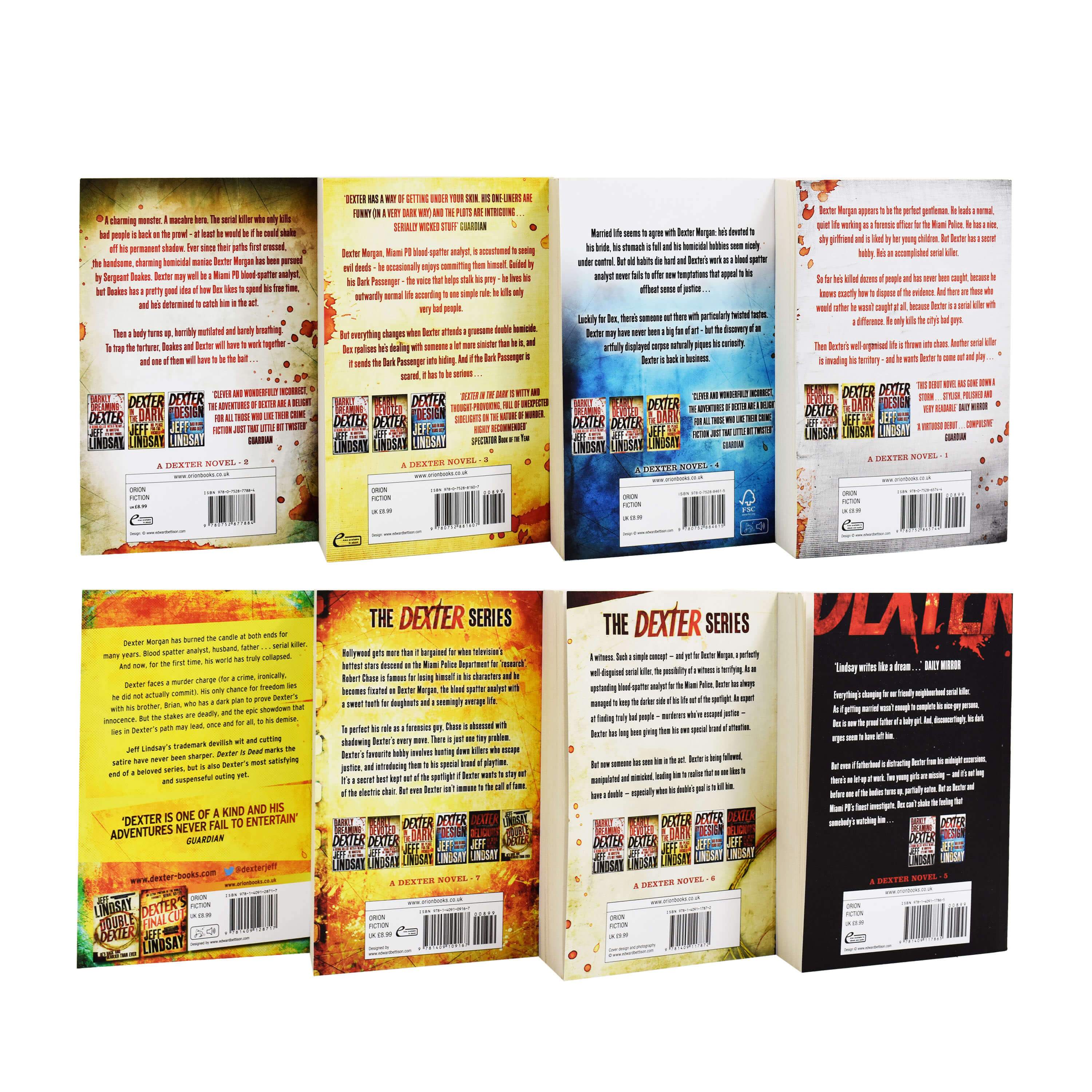 Damaged - Dexter Complete Collection 8 Books Set by Jeff Lindsay - Fiction - Paperback - T 55 - Image 3