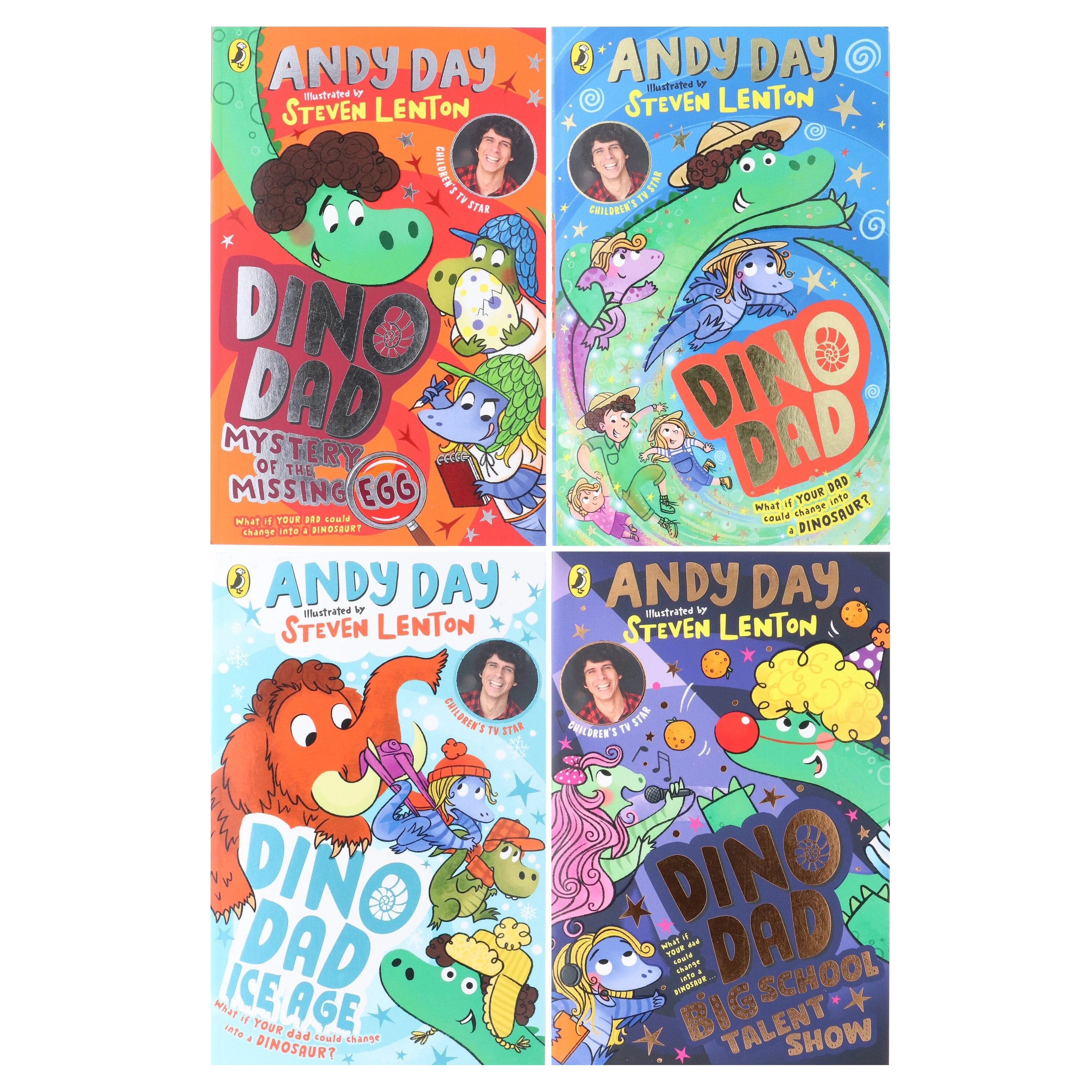 Dino Dad Series by Andy Day Illustrated 4 Books Collection Set - Ages 4-8 - Paperback - Image 2