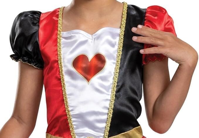 Disney Alice in Wonderland Queen of Hearts Fancy Dress for Kids: Official Disney by Disguise: Includes Iconic Queen of Hearts Dress and Crown Headband - Image 5
