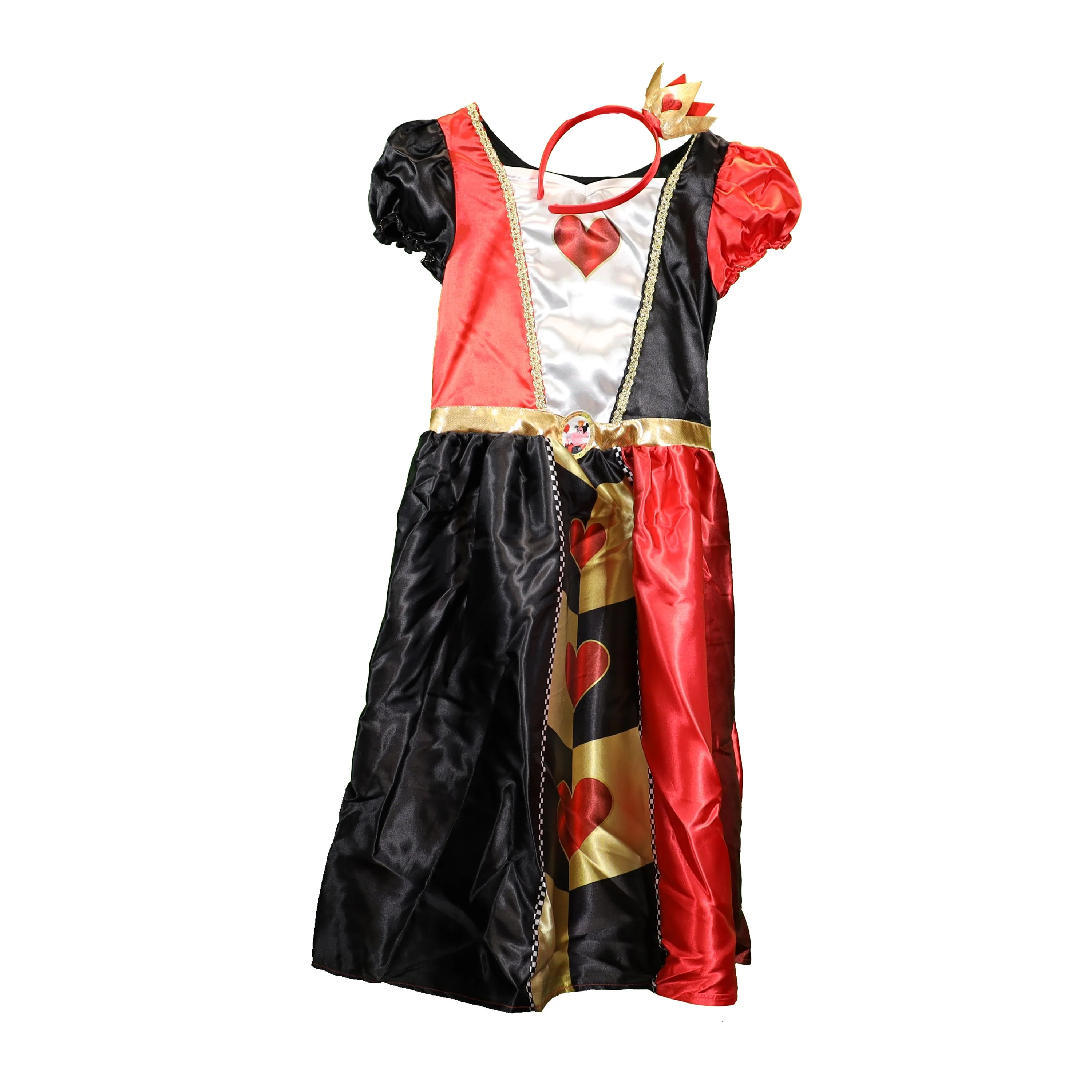 Disney Alice in Wonderland Queen of Hearts Fancy Dress for Kids: Official Disney by Disguise: Includes Iconic Queen of Hearts Dress and Crown Headband - Image 7