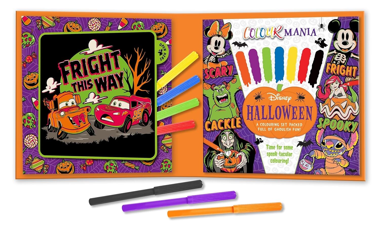Disney Halloween: Colourmania: A Colouring Set Packed Full of Ghoulish Fun! - Ages 4-6 - Paperback - Image 2