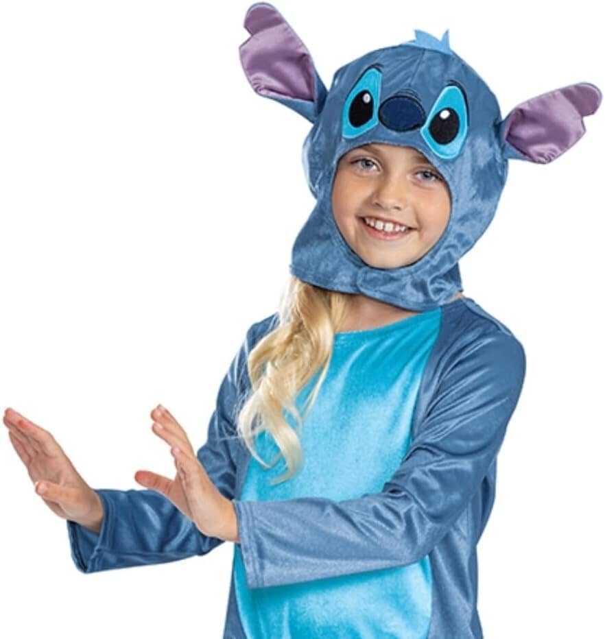 Disney Lilo & Stitch Fancy Dress for Kids: Stitch Jumpsuit for Kids Includes Hood with Dimensional Ears and Soft Fabric - Image 5