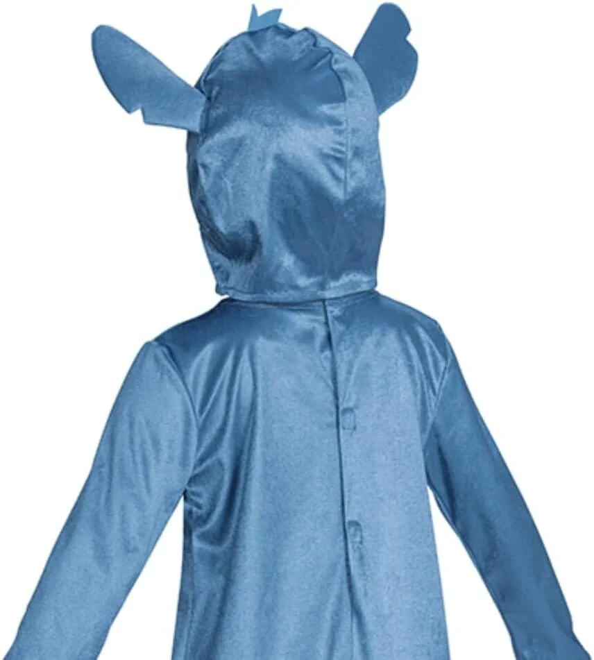 Disney Lilo & Stitch Fancy Dress for Kids: Stitch Jumpsuit for Kids Includes Hood with Dimensional Ears and Soft Fabric - Image 6