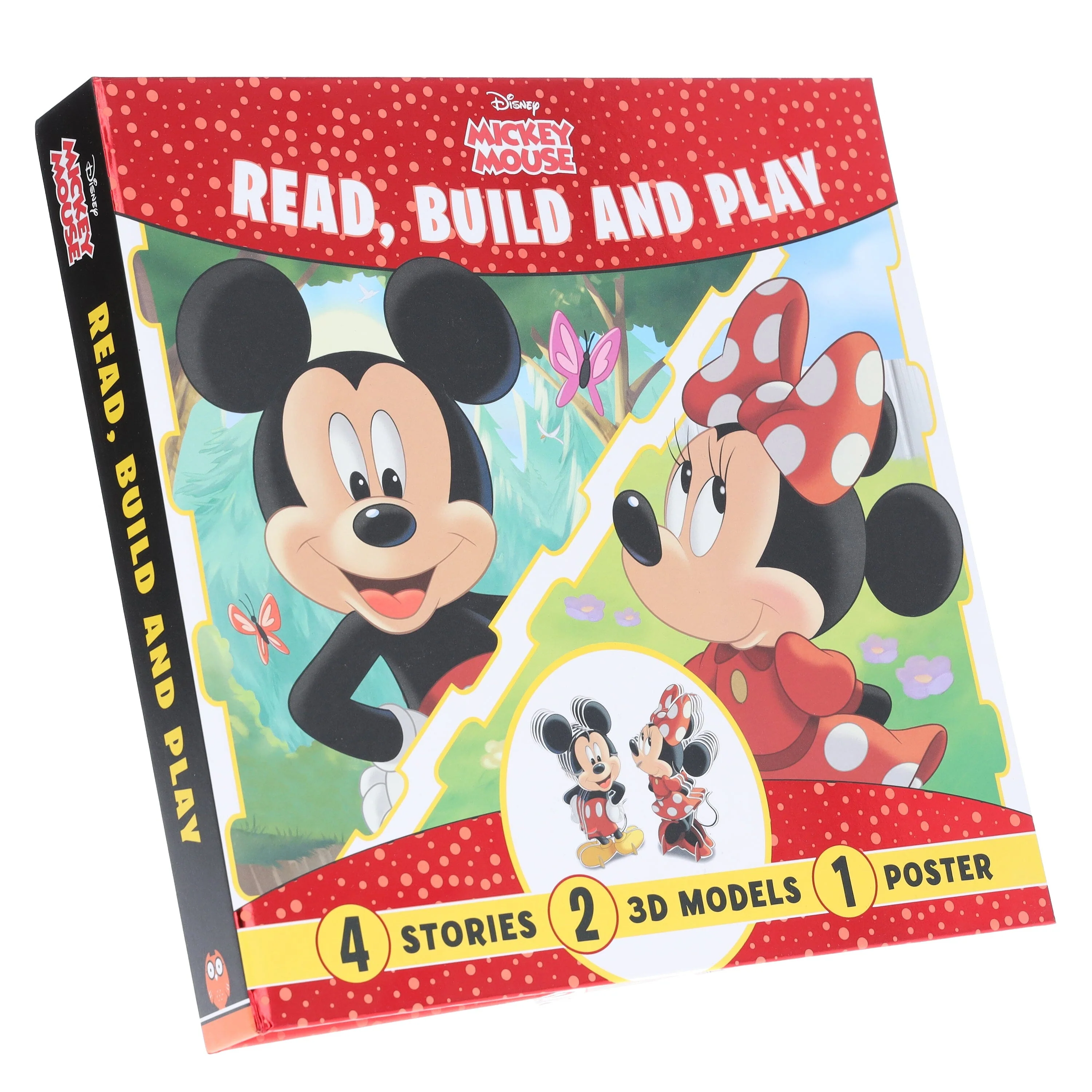 Disney Mickey Mouse: Read, Build and Play Book by Walt Disney - Ages 3+ - Paperback