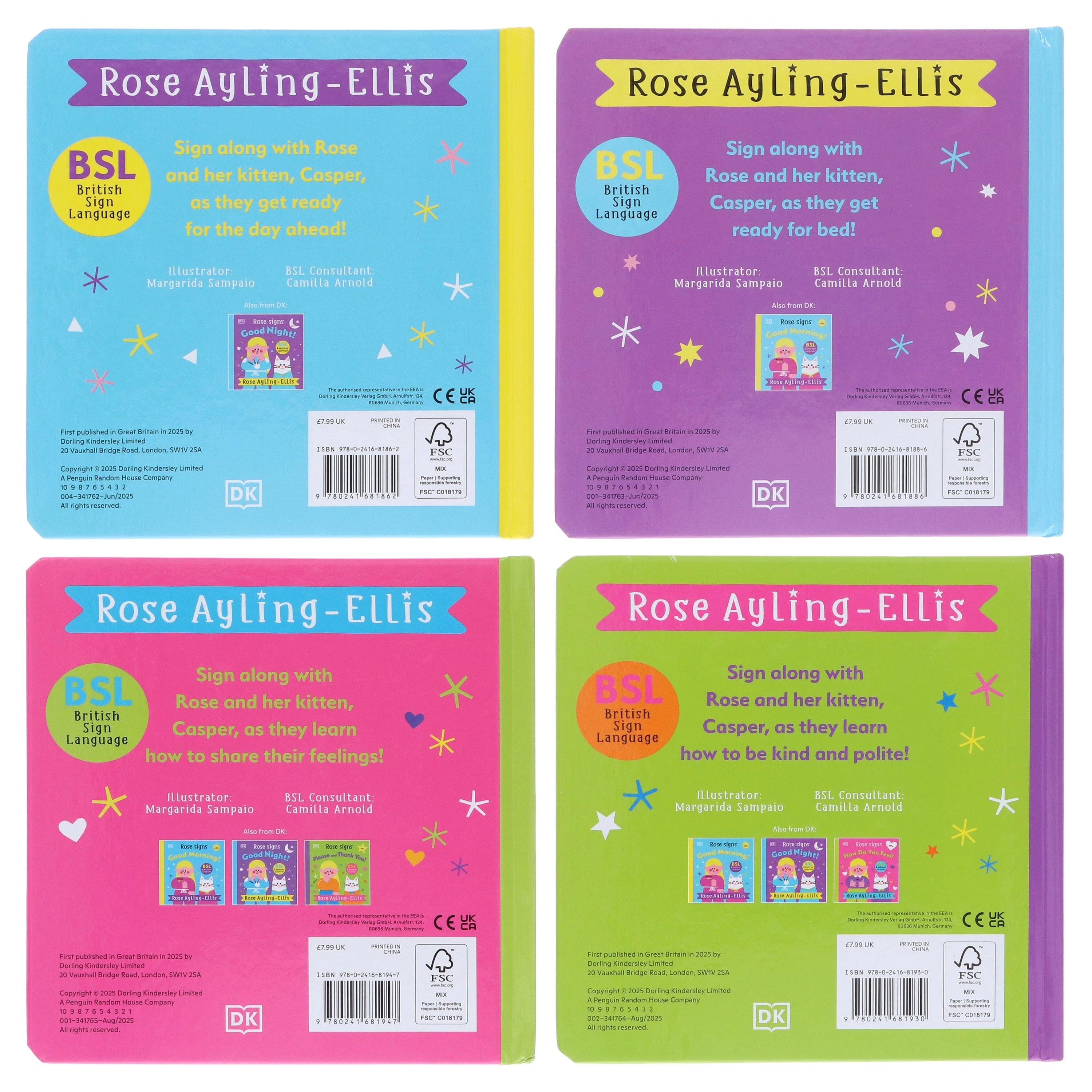 DK Rose Signs Series by Rose Ayling-Ellis Illustrated 4 Picture Books Collection Set - Ages 2-5 - Board Book - Image 3