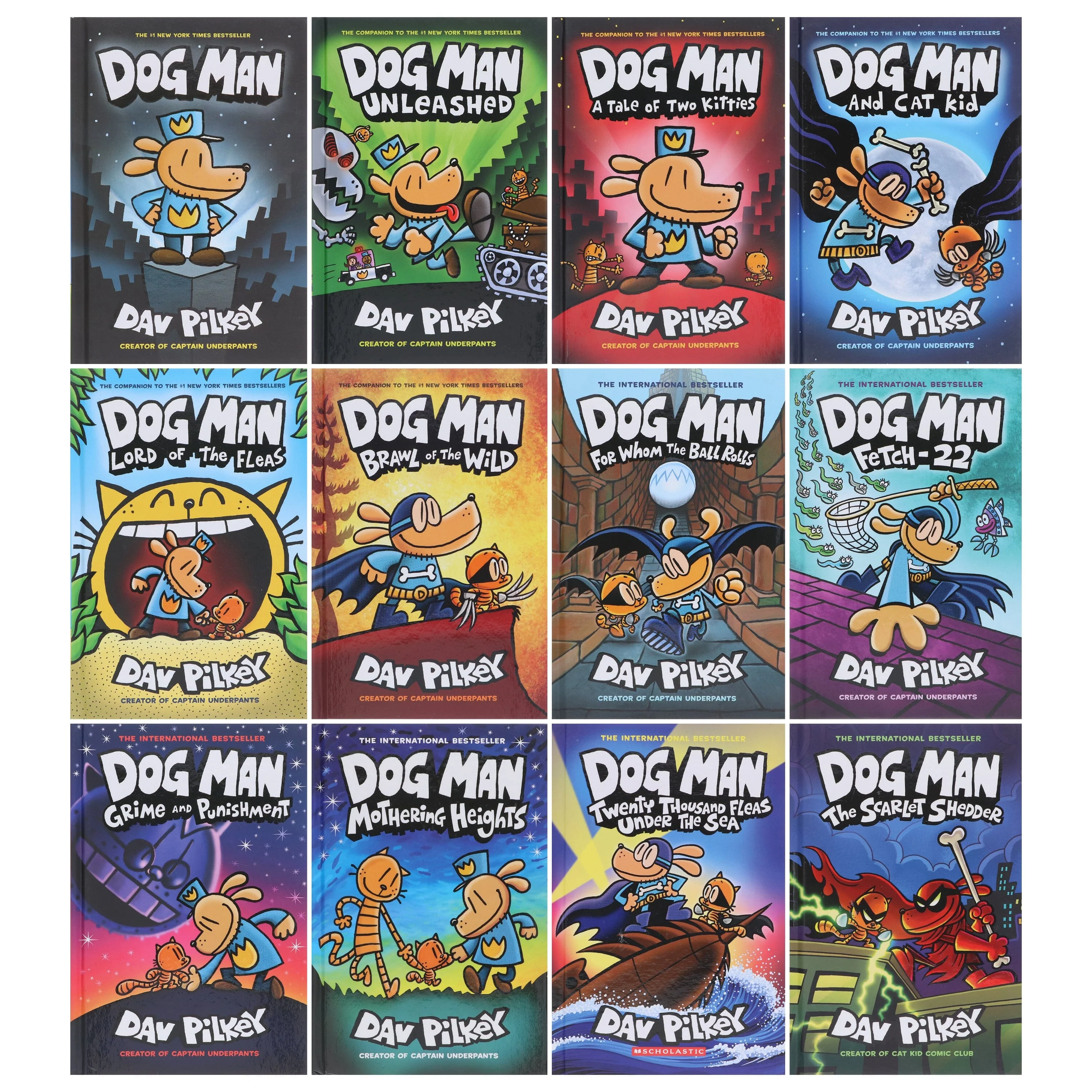 Dog Man by Dav Pilkey: Books 1-12 Collection Set - Ages 6-12 - Hardback - Image 2