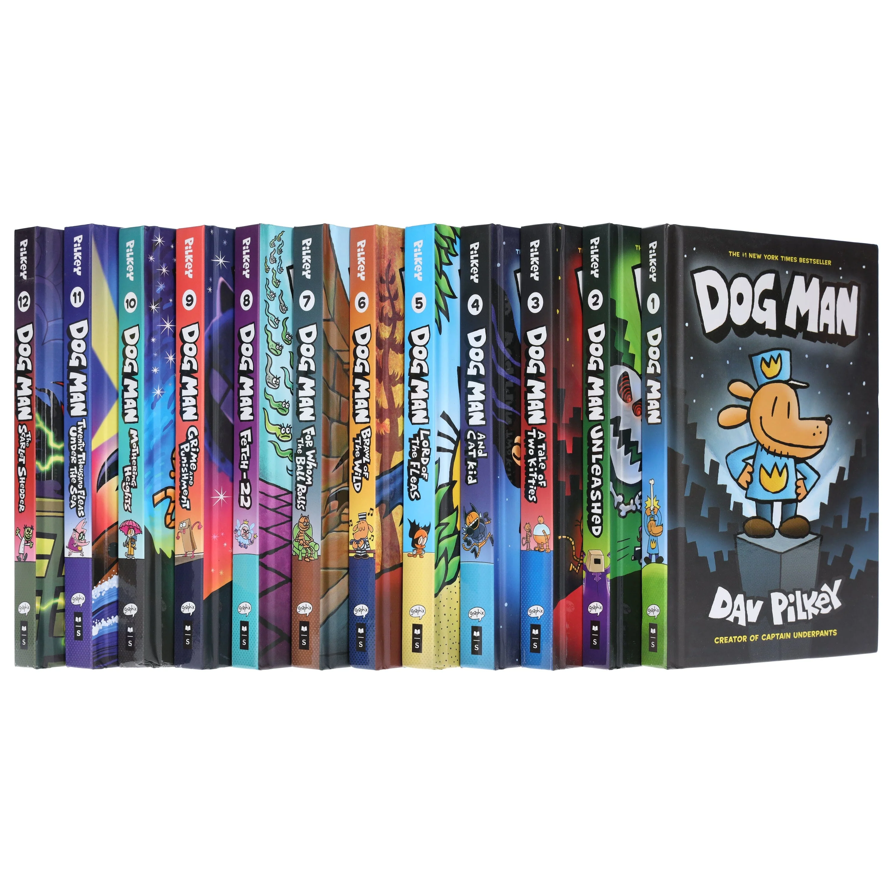 Dog Man by Dav Pilkey: Books 1-12 Collection Set - Ages 6-12 - Hardback - Image 4