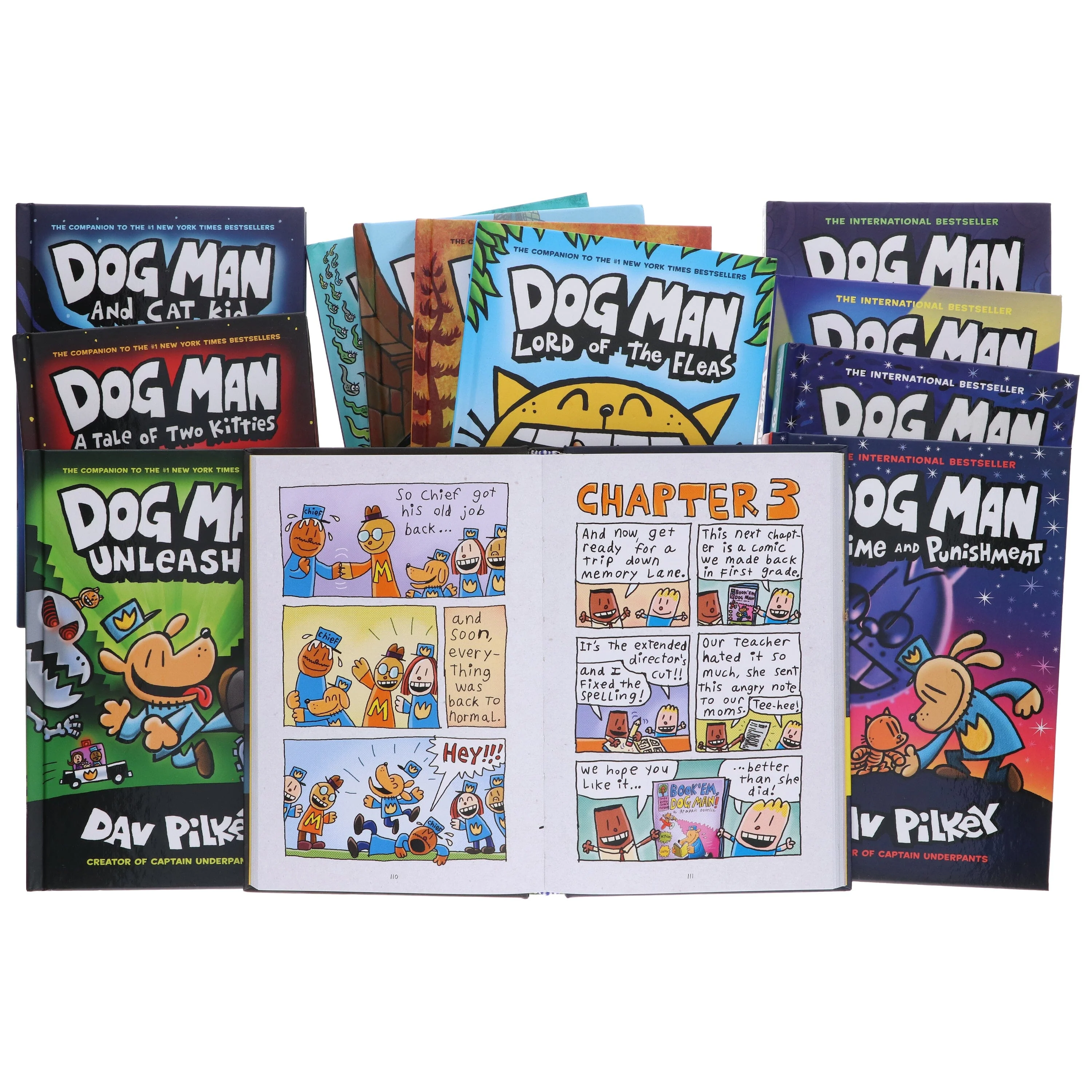 Dog Man by Dav Pilkey: Books 1-12 Collection Set - Ages 6-12 - Hardback - Image 7