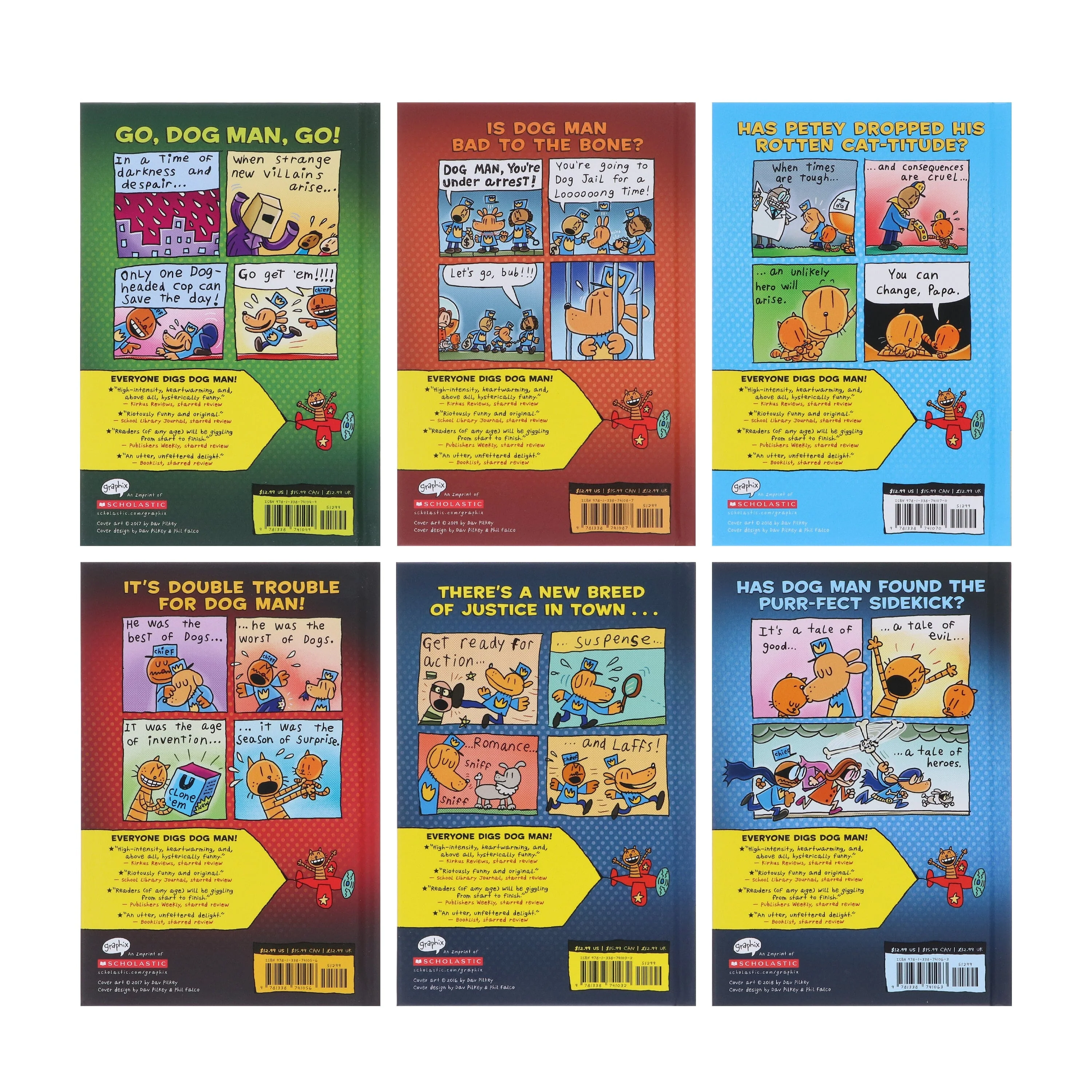 Dog Man: The Supa Epic Collection by Dav Pilkey 6 Books Box Set - Ages 7-9 - Hardback - Image 3