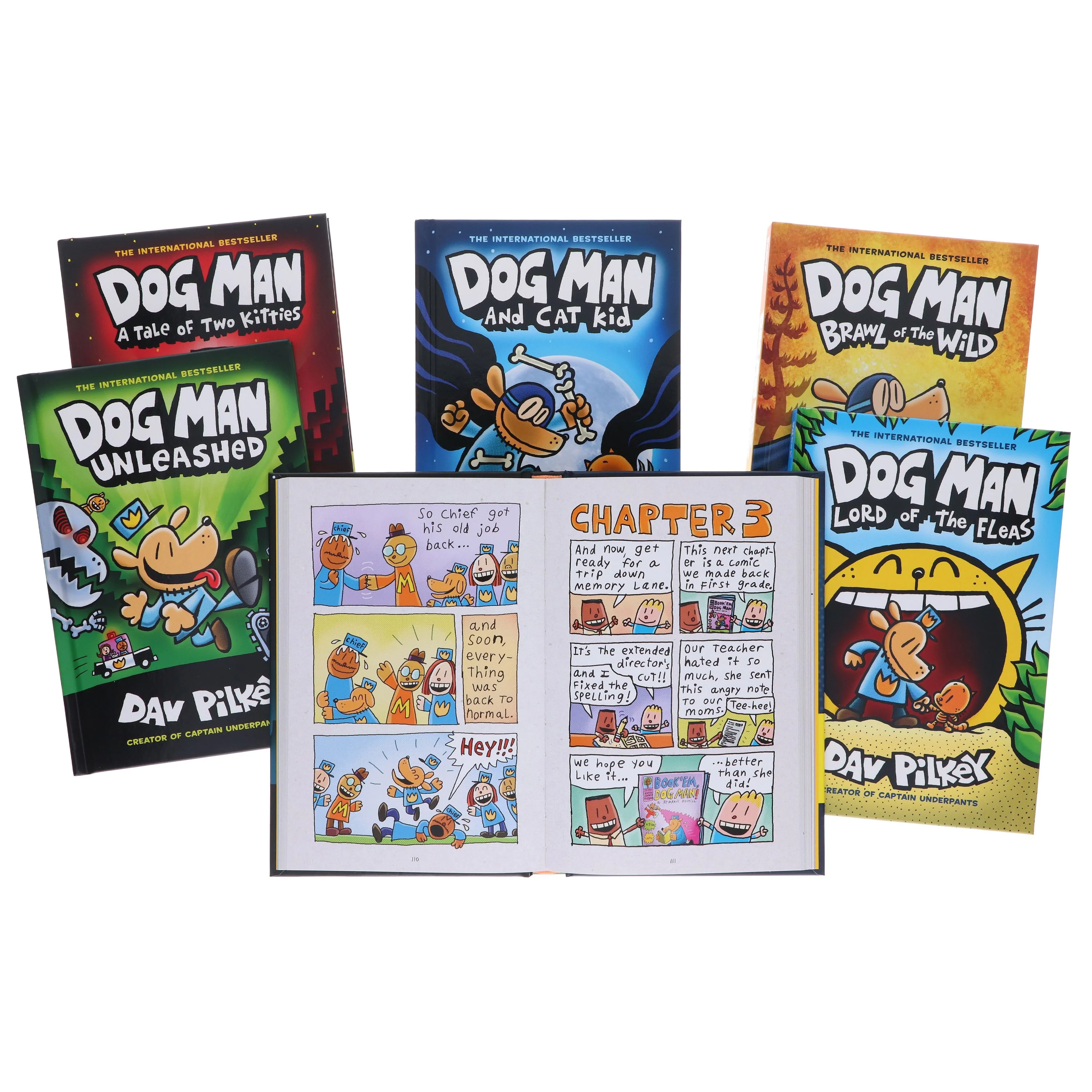Dog Man: The Supa Epic Collection by Dav Pilkey 6 Books Box Set - Ages 7-9 - Hardback - Image 9