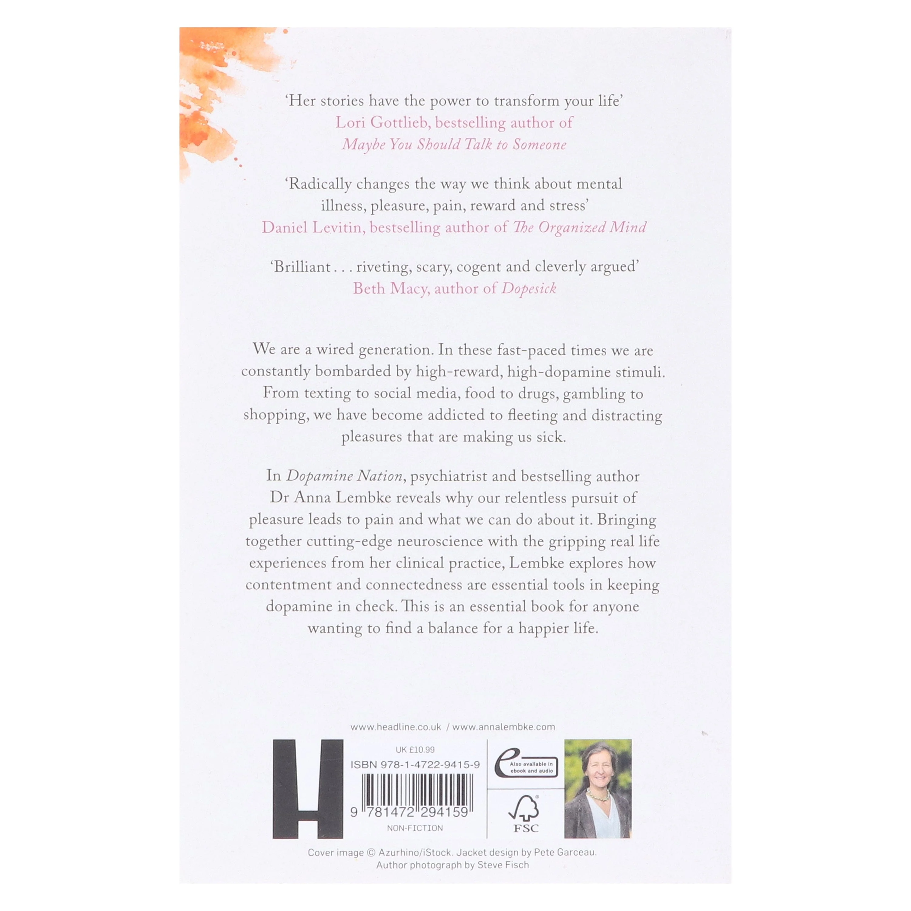 Dopamine Nation: Why our Addiction to Pleasure is Causing us Pain Dr Anna Lembke - Non Fiction - Paperback - Image 3