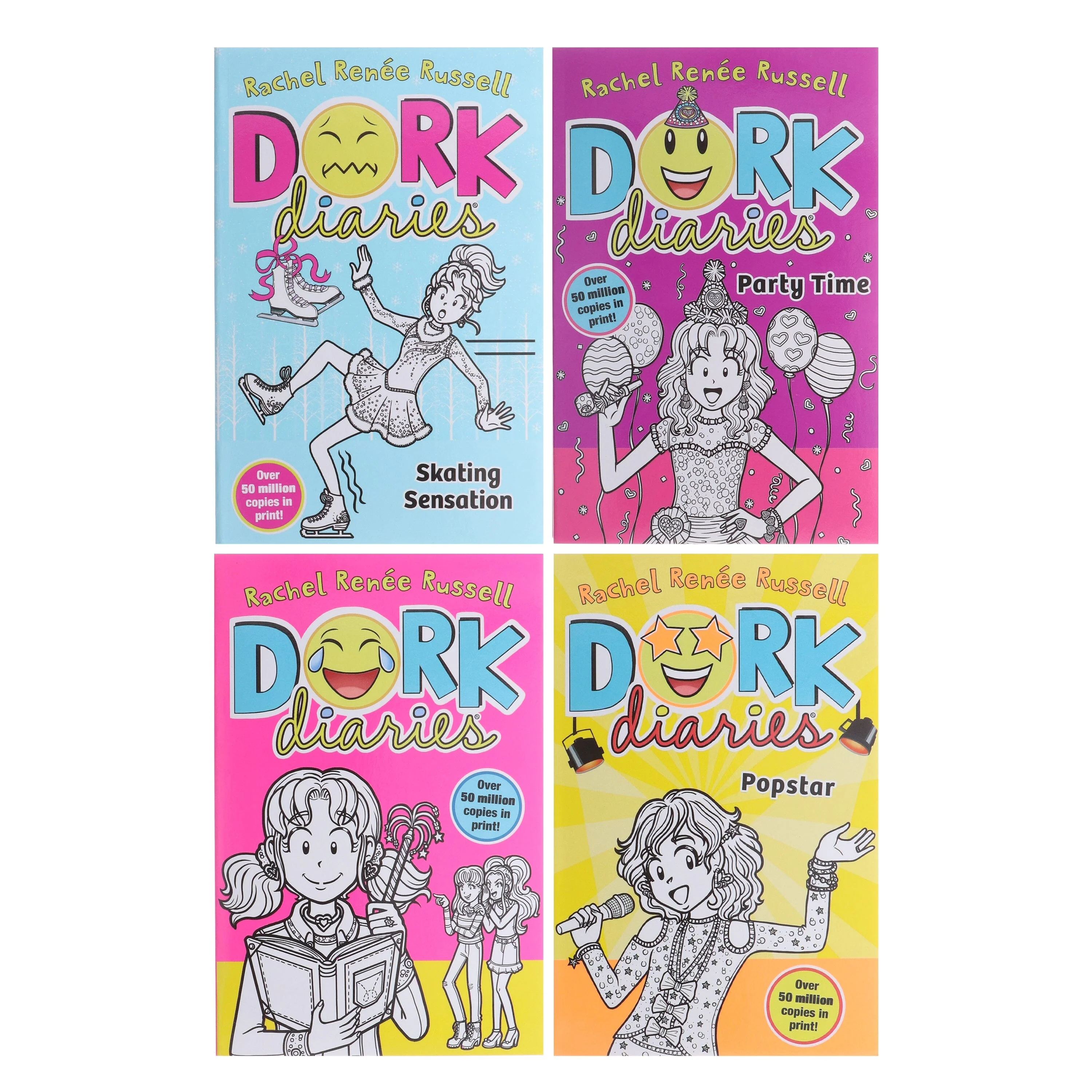 Dork Diaries Series (Book 1-4) By Rachel Renee Russell 4 Books Collection Set - Ages 9-14 - Paperback - Image 2