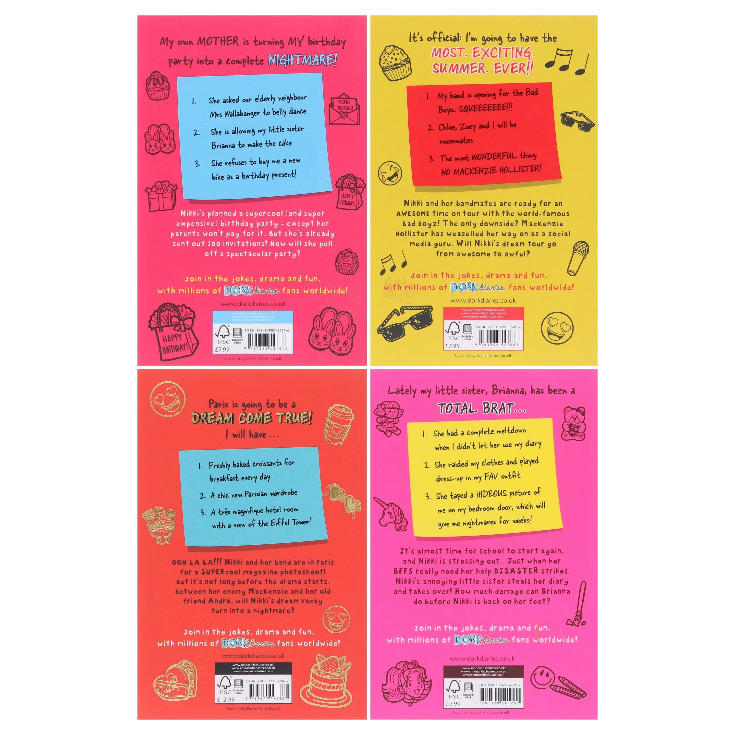 Dork Diaries Series (Vol. 13-16) By Rachel Renee Russell 4 Books Collection Set - Ages 9-11 - Paperback - Image 3