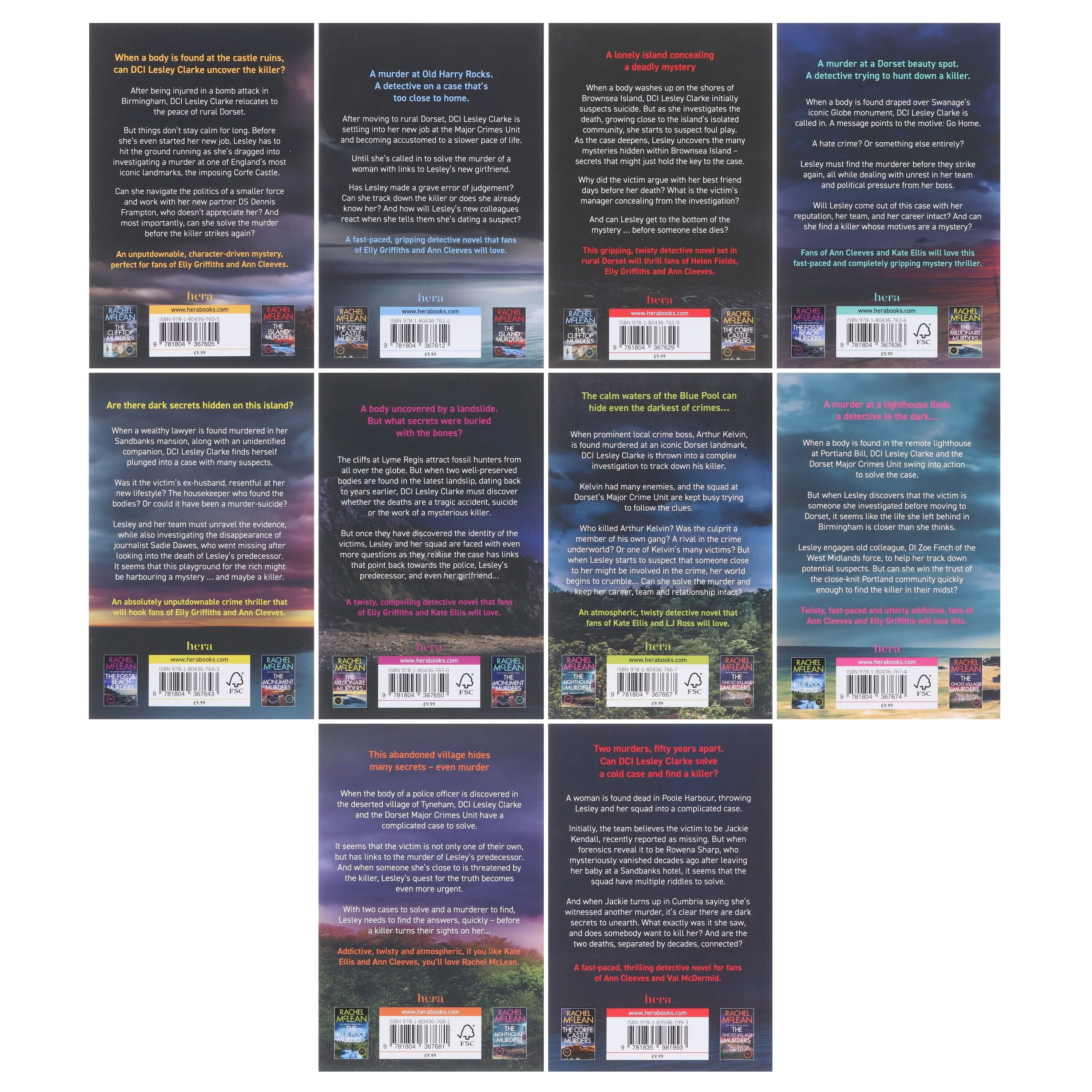 Dorset Crime Series by Rachel Mclean 1-10 Books Collection Set - Fiction - Paperback - Image 3