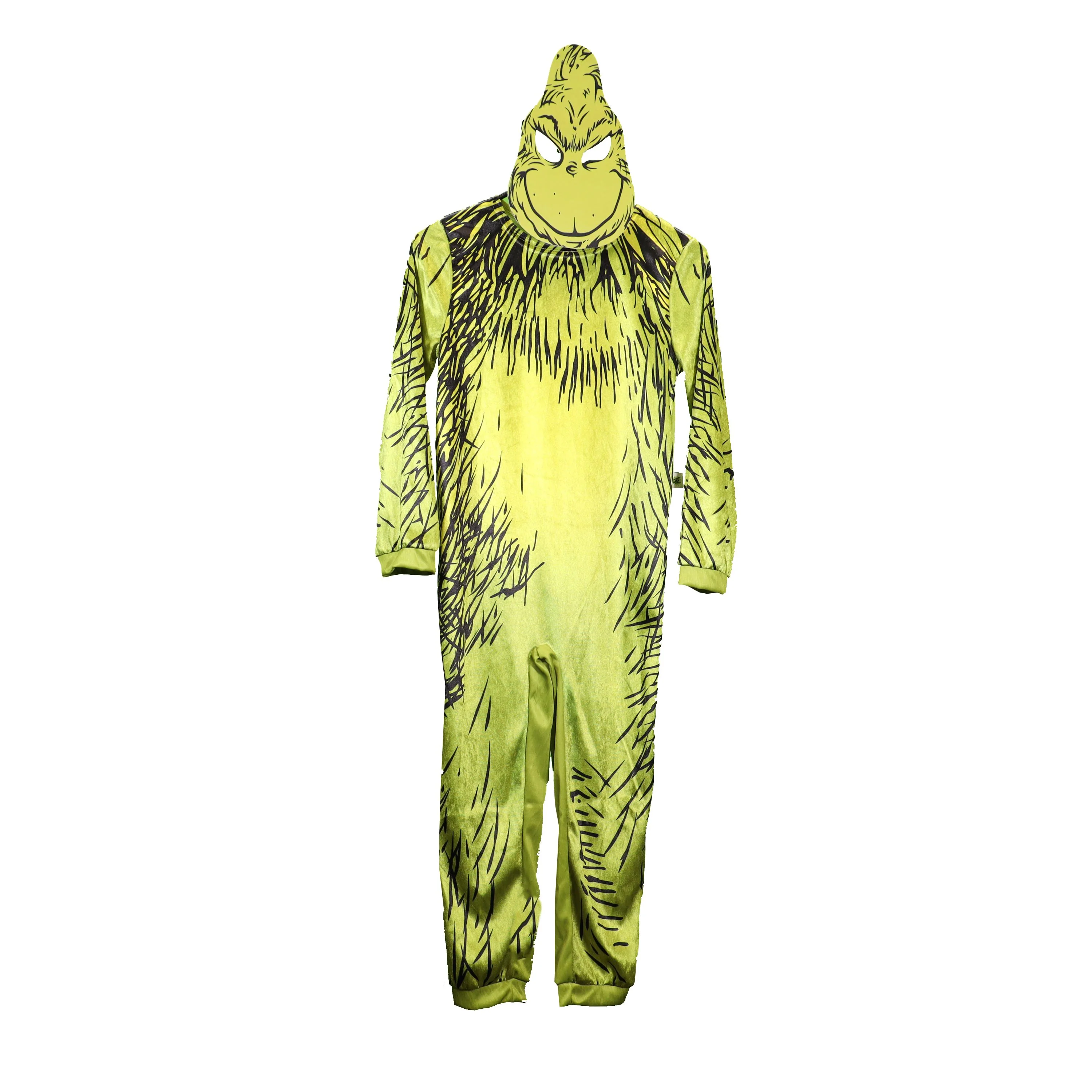 Smiffys Dr Seuss The Grinch Costume for Kids - Green Fancy Dress Jumpsuit with Character Mask, Children’s Party Outfit, Book Week & Holiday Dress Up - Image 7