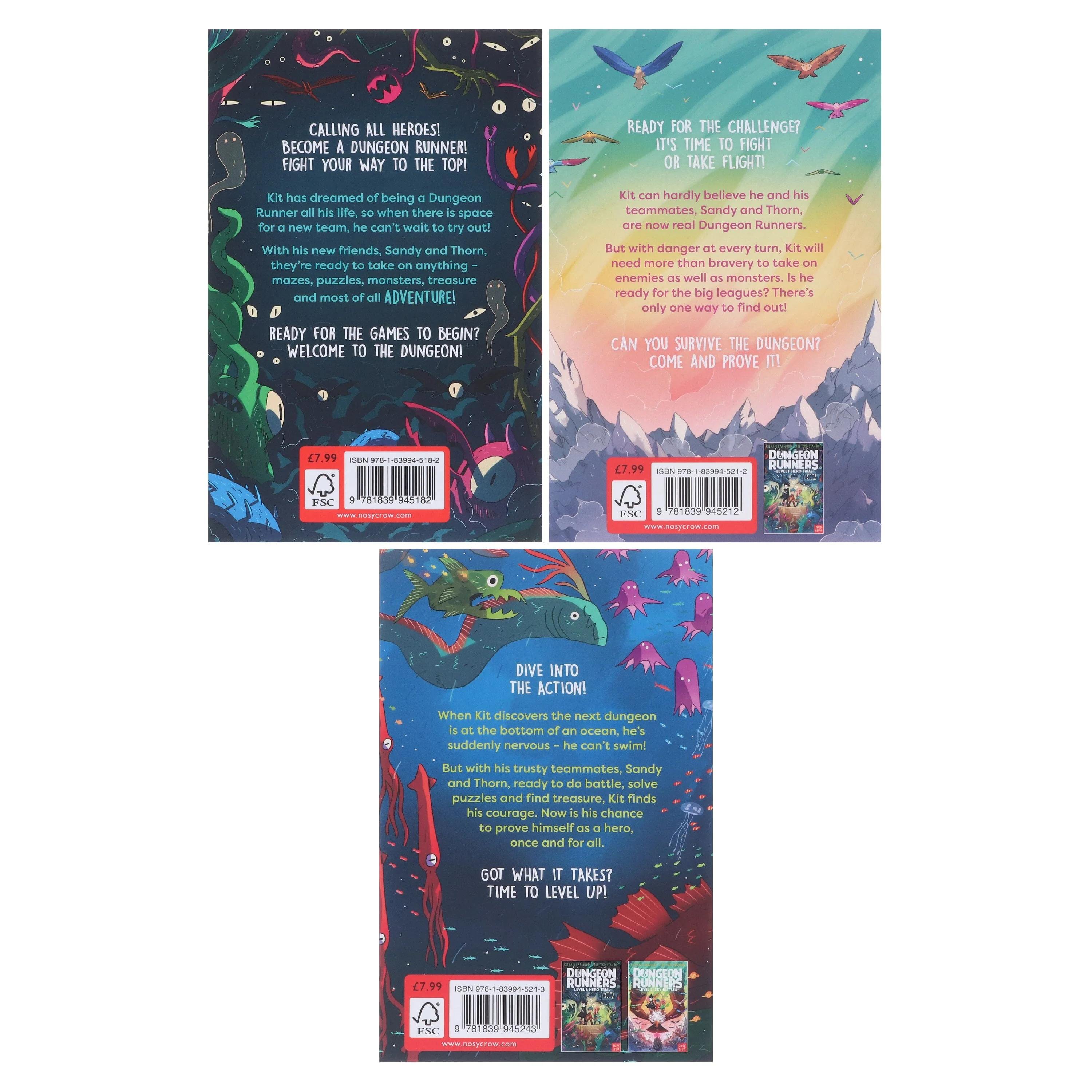 Dungeon Runners Series By Kieran Larwood: Illustrated 3 Books Collection Set - Ages 7-9 - Paperback - Image 3