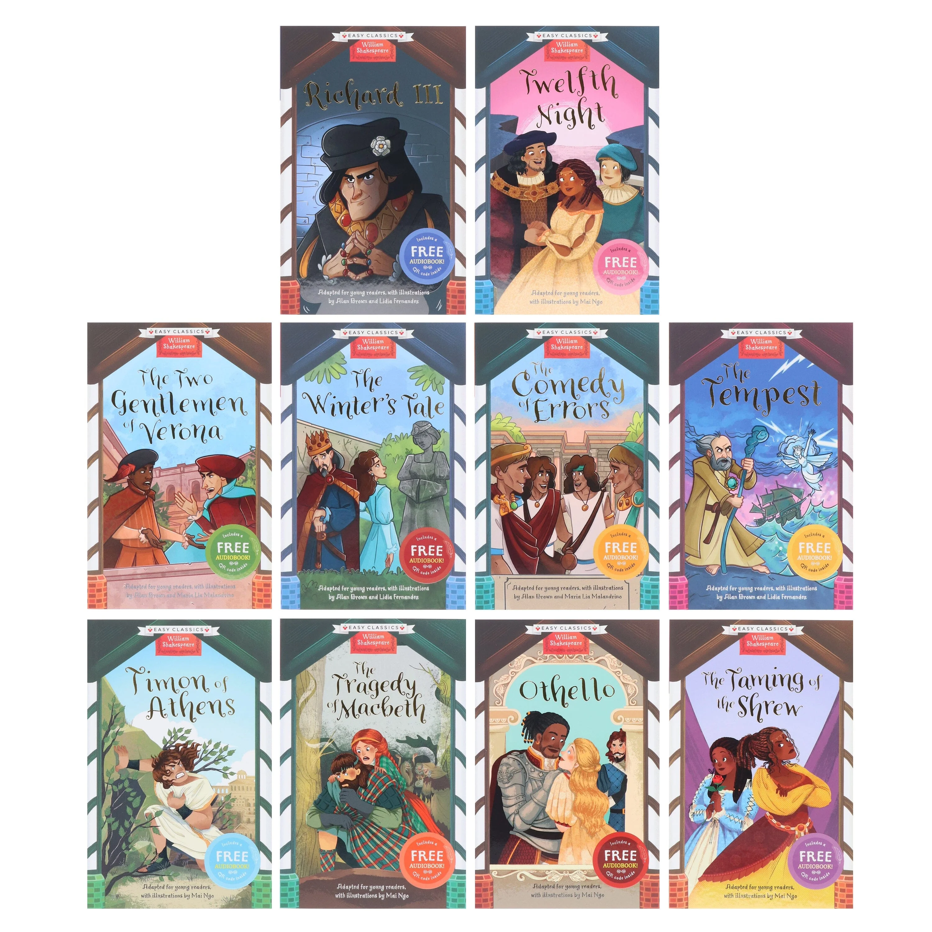 Easy Classics: The William Shakespeare Children's Collection by Gemma Barder (Volume 2) 10 Books Box Set - Ages 7-9 - Paperback - Image 2