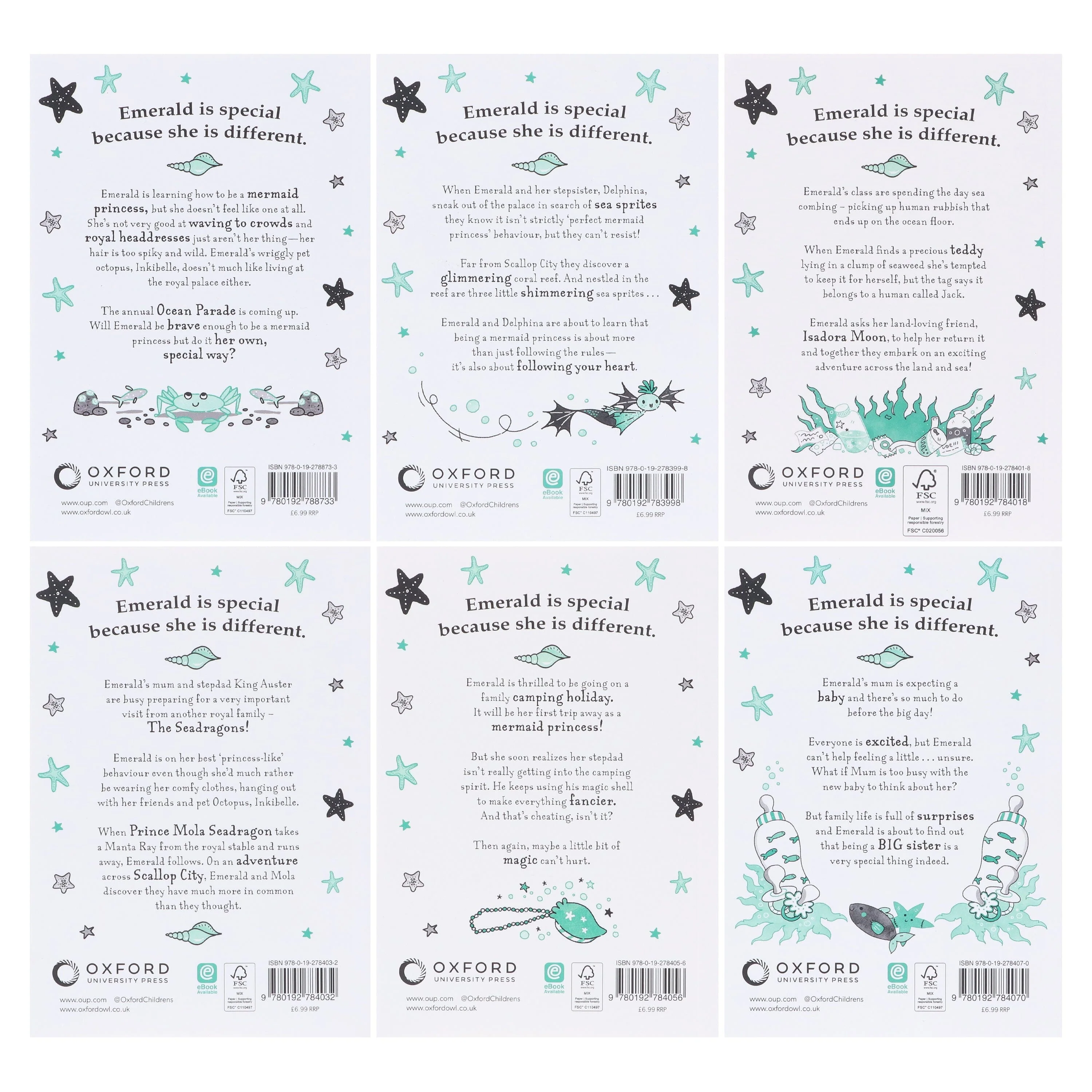Emerald Series Book 1-6 (World of Isadora Moon) By Harriet Muncaster: 6 Books Collection Set - Ages 5-7 - Paperback - Image 3