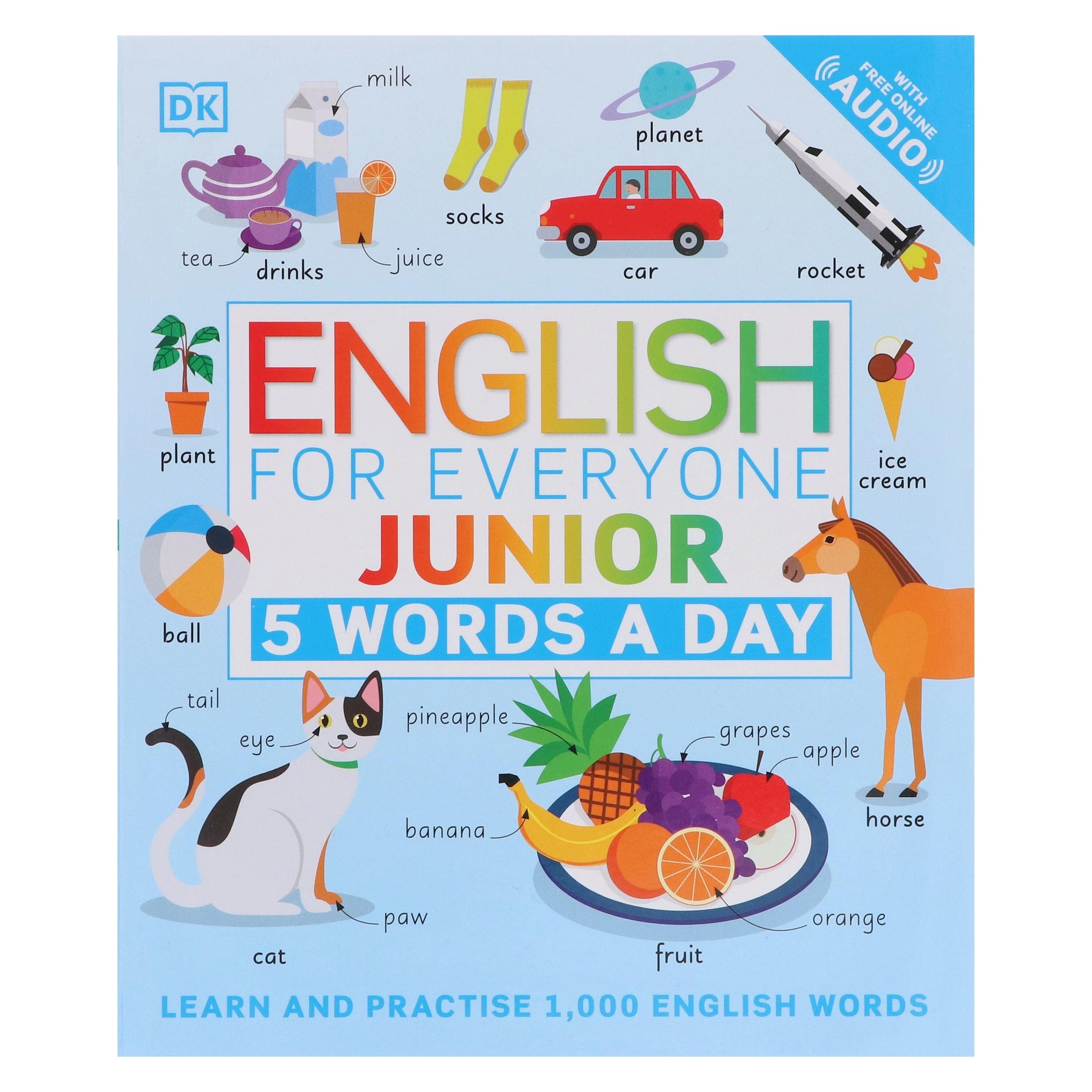 English for Everyone Junior 5 Words a Day: Learn and Practise 1,000 English Words - Ages 6-9 - Flexibound - Image 2
