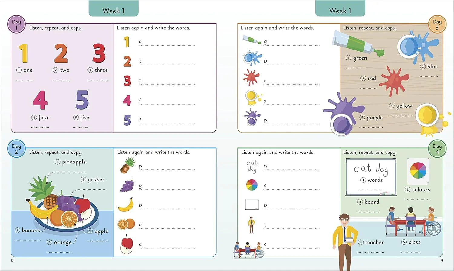 English for Everyone Junior 5 Words a Day: Learn and Practise 1,000 English Words - Ages 6-9 - Flexibound - Image 5