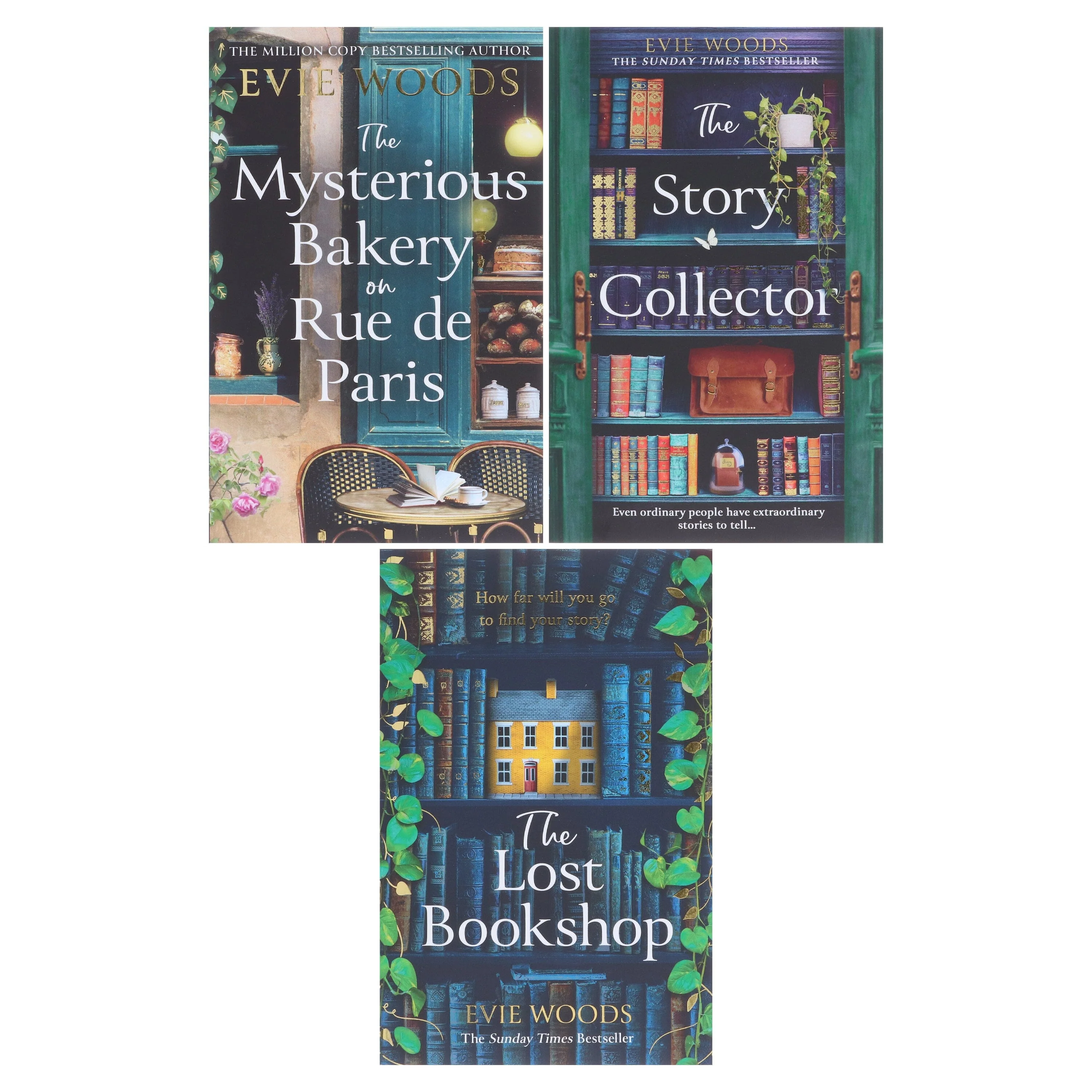 The Story Collector, The Lost Bookshop & The Mysterious Bakery on Rue de Paris By Evie Woods: 3 Books Collection Set - Fiction - Paperback - Image 2