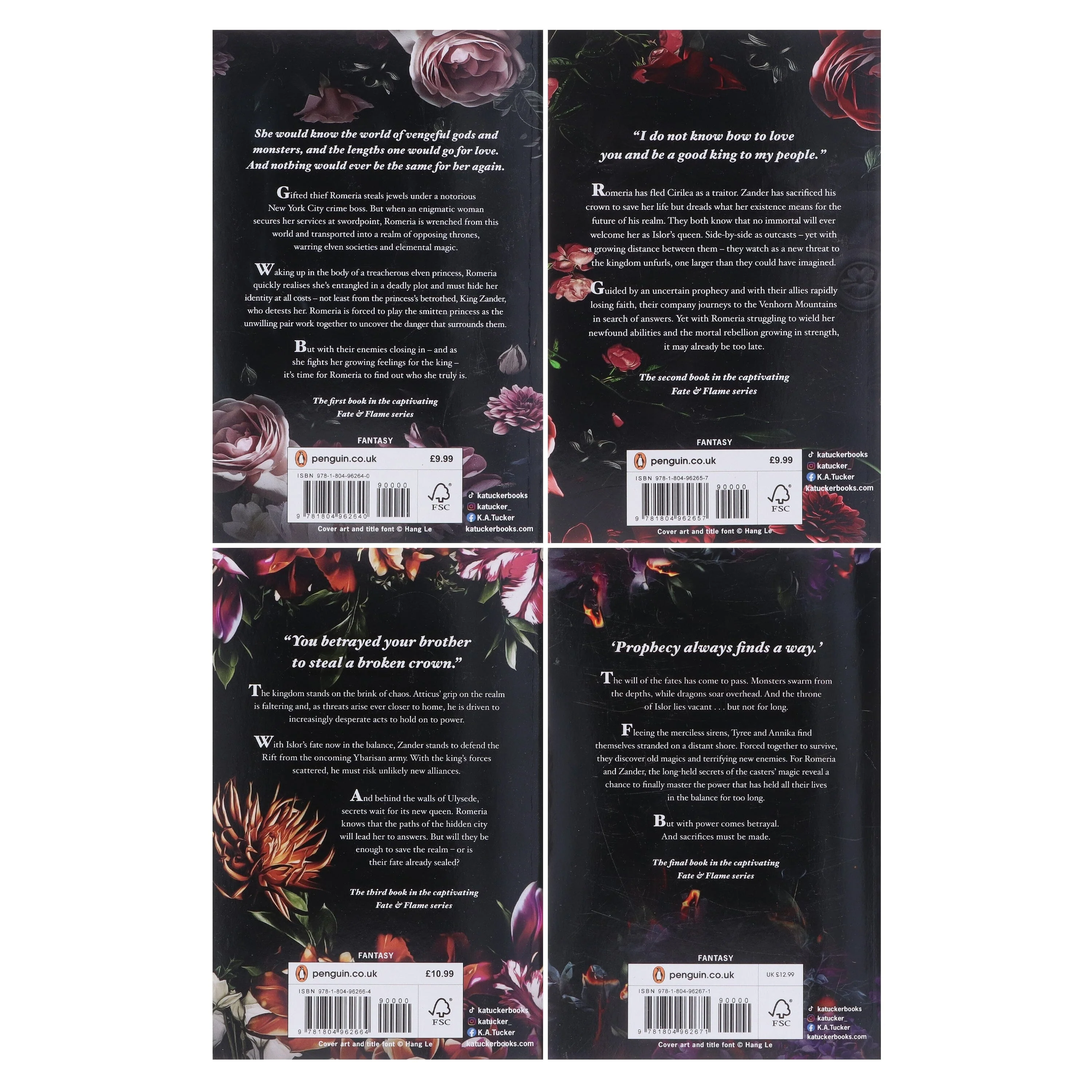 Fate & Flame Series by K.A. Tucker 4 Books Collection Set - Fiction - Paperback - Image 3