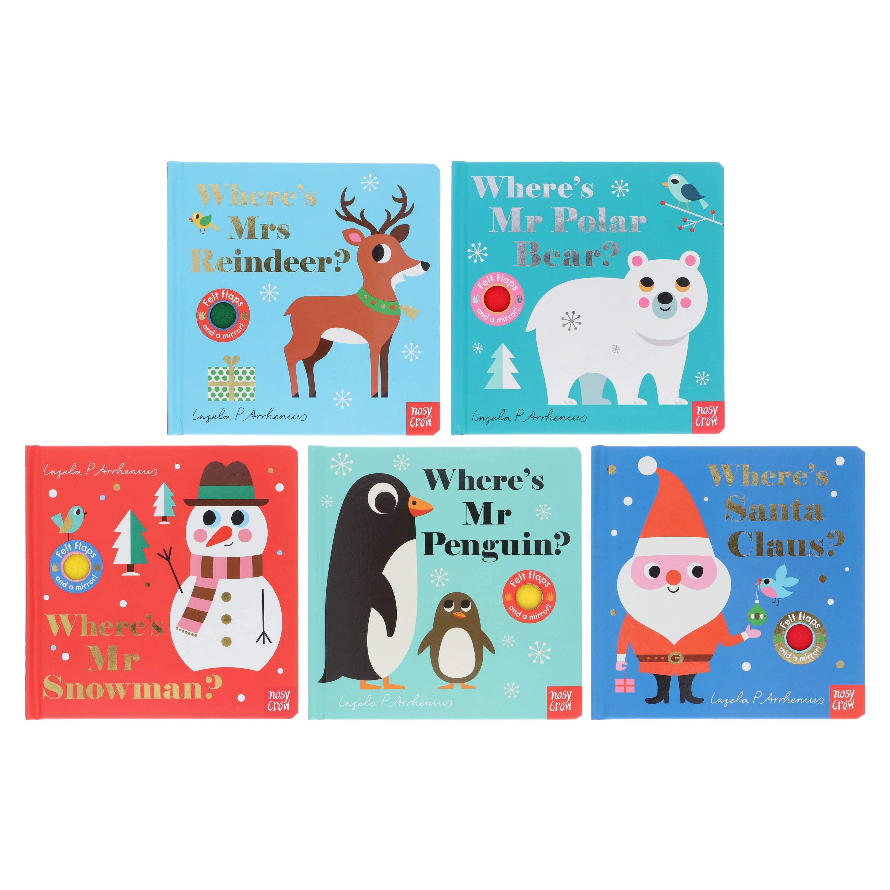 Felt Flaps and a Mirror! Series by Ingela P Arrhenius 5 Books Collection Set - Ages 1-3 - Board Book - Image 2