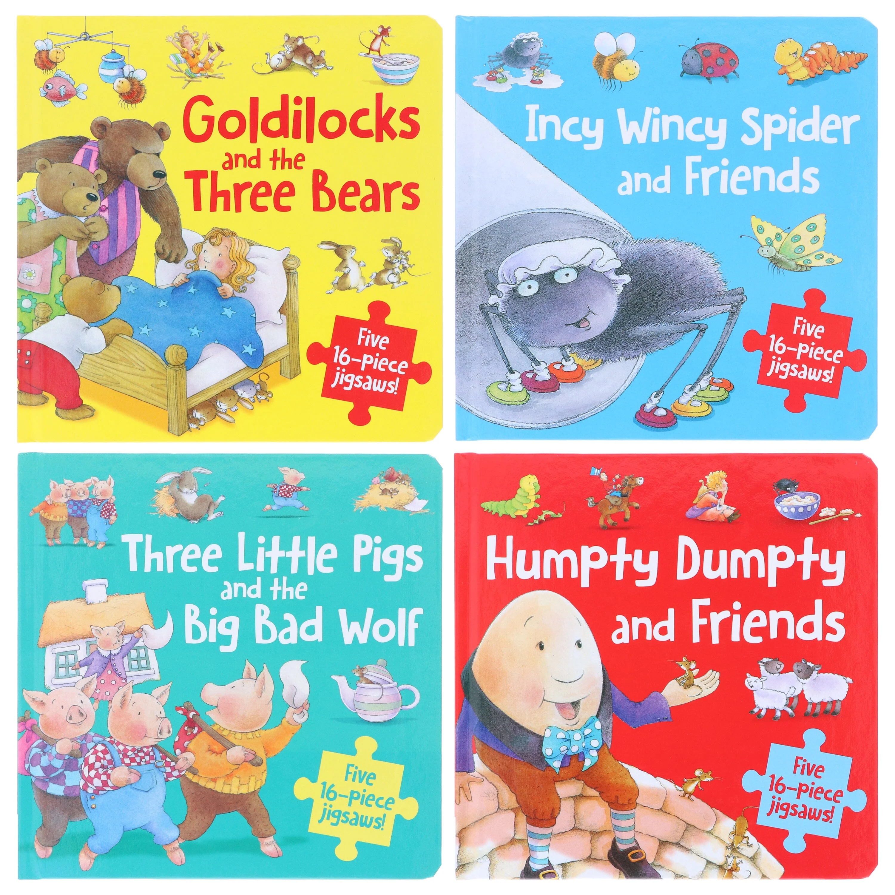 Fairy Tale 16-Piece Jigsaws Collection 4 Books Set - Ages 3+ - Board Book - Image 2