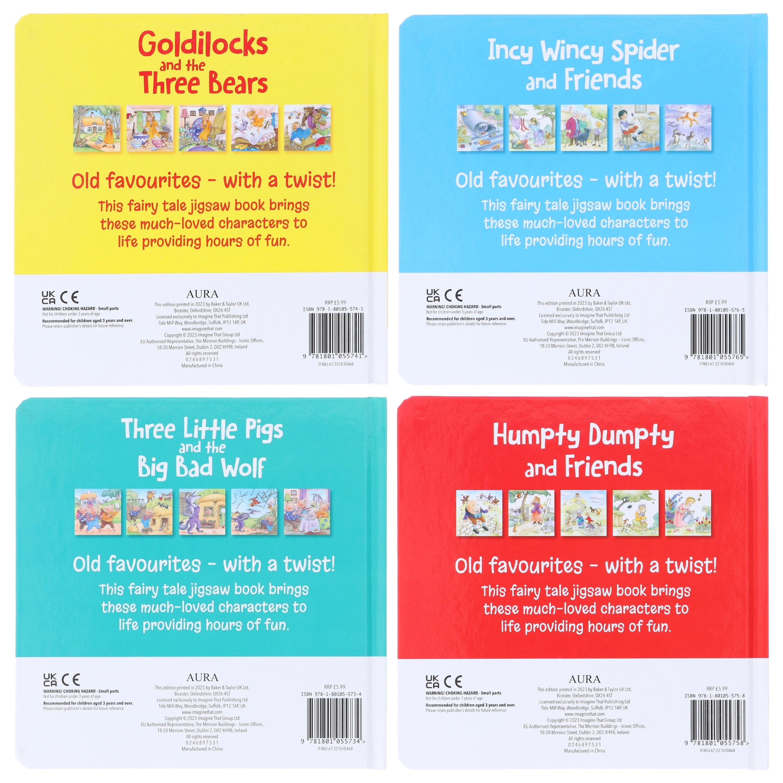 Fairy Tale 16-Piece Jigsaws Collection 4 Books Set - Ages 3+ - Board Book - Image 3