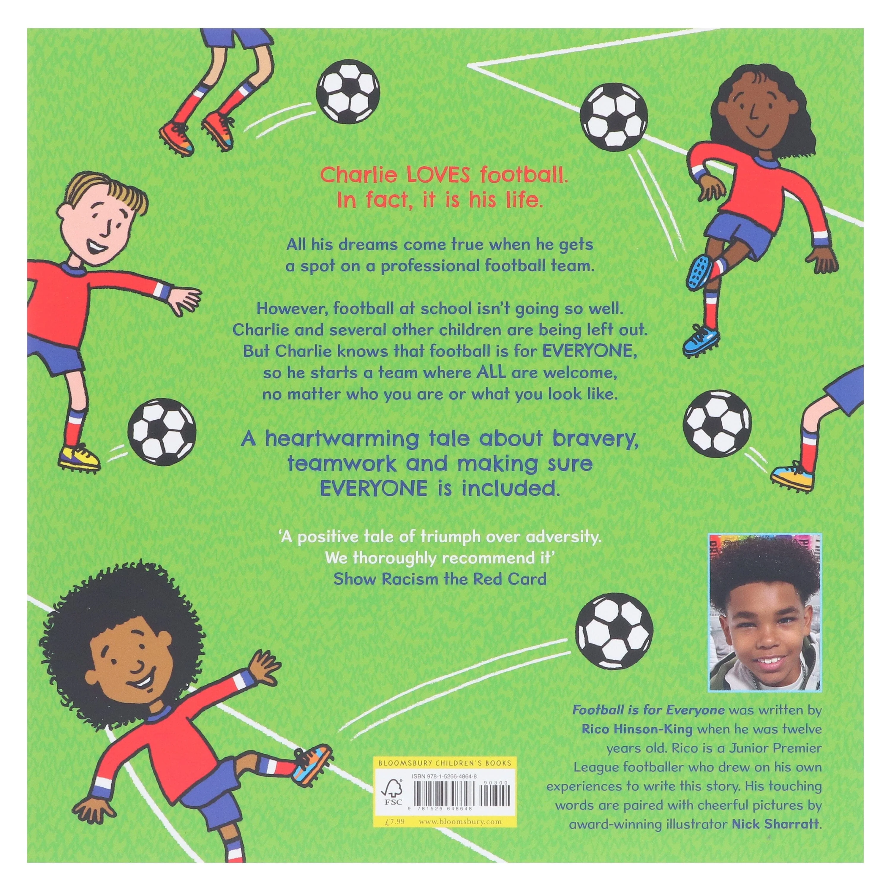 Football is for Everyone: A heart-warming story about bravery and inclusivity by Rico Hinson-King & Nick Sharratt - Ages 3-5 - Paperback - Image 3