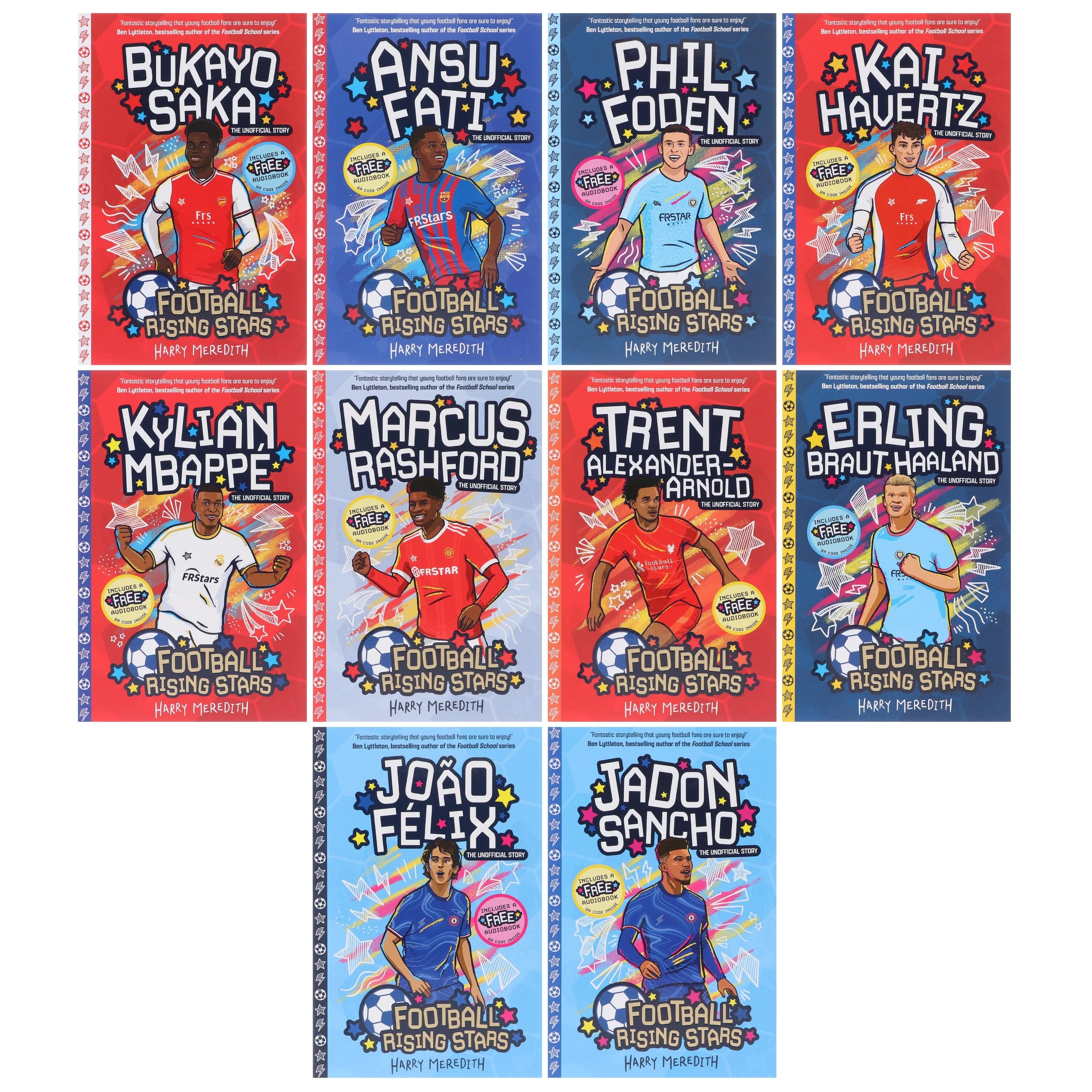 Football Rising Stars (Series 1-2): by Harry Meredith & Steve George 20 Books Collection Box Set - Ages 7-9 - Paperback - Image 2